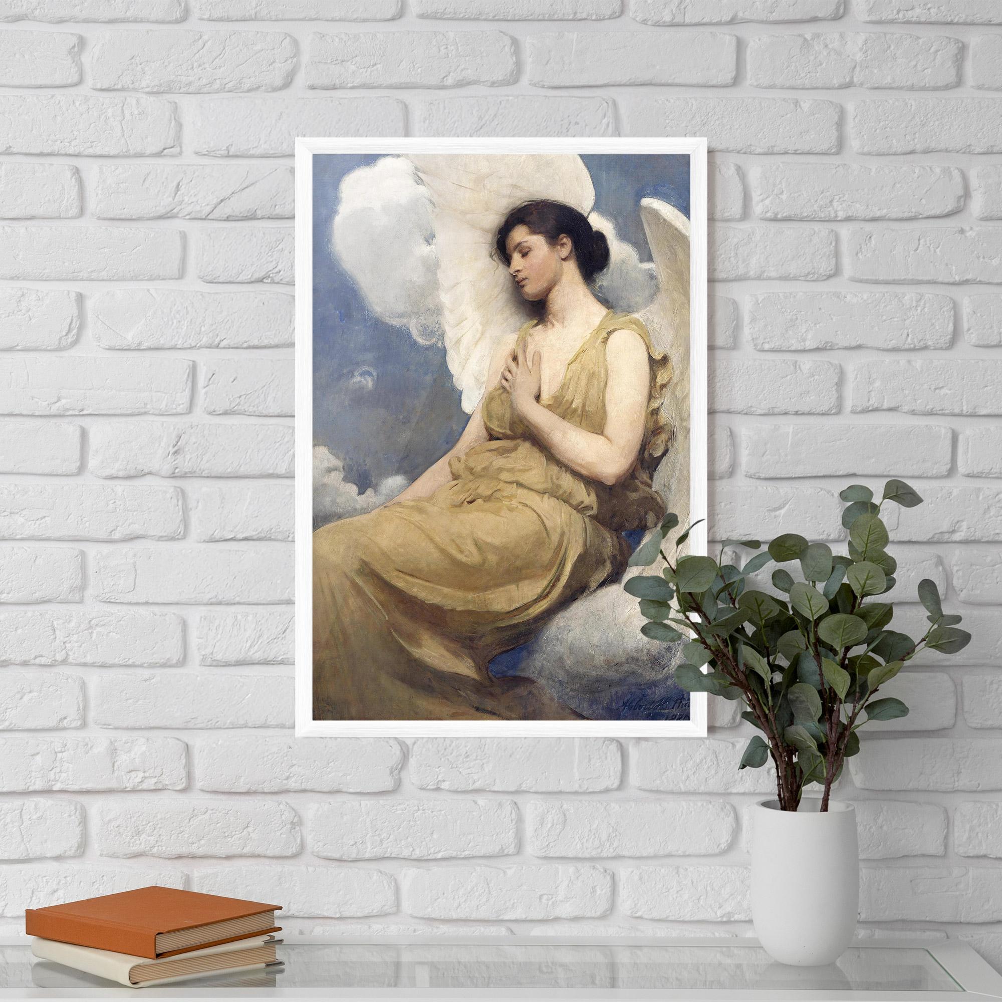 Рамкиран постер Angel Woman Painting mockup 5