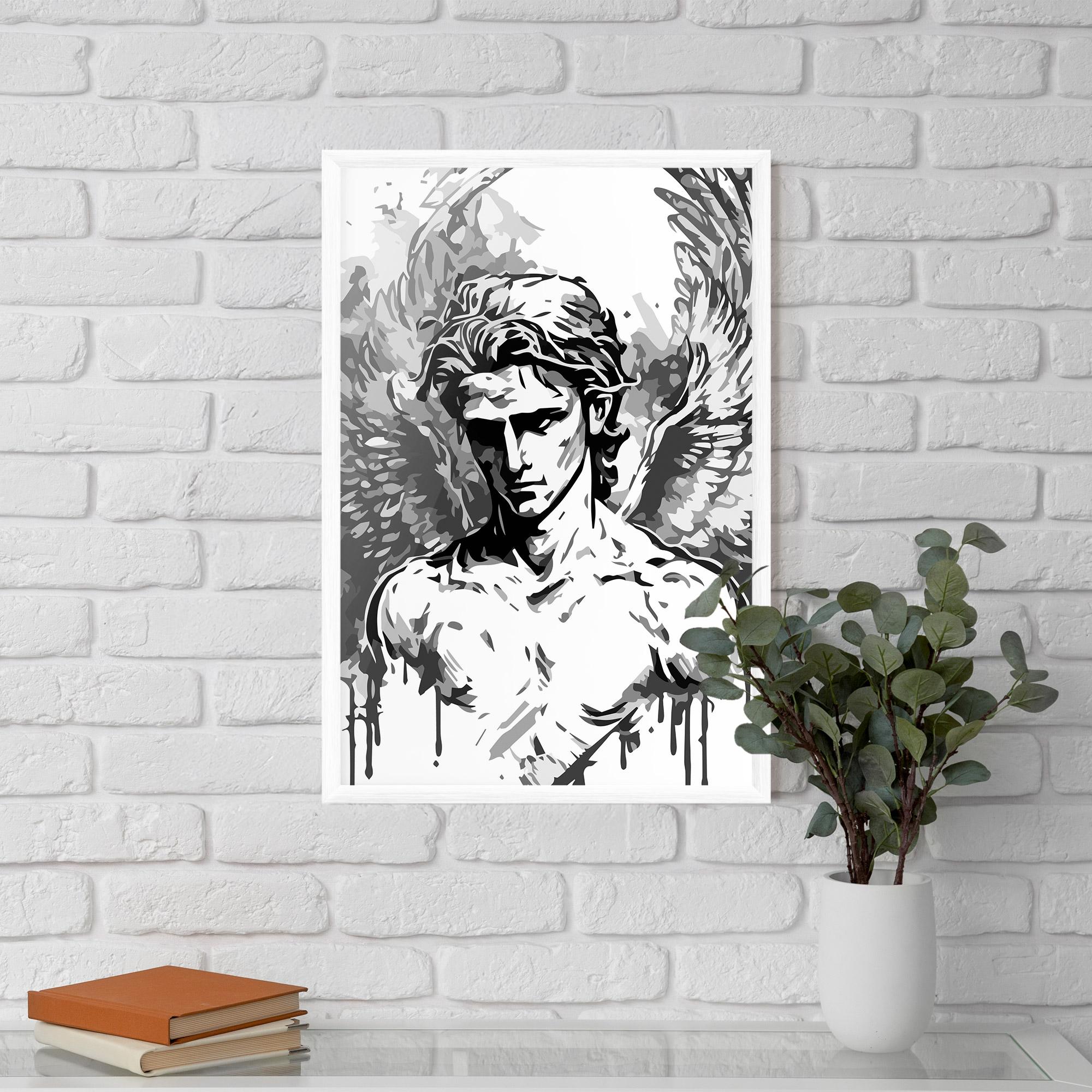 Рамкиран постер Beautiful Angel mockup 5