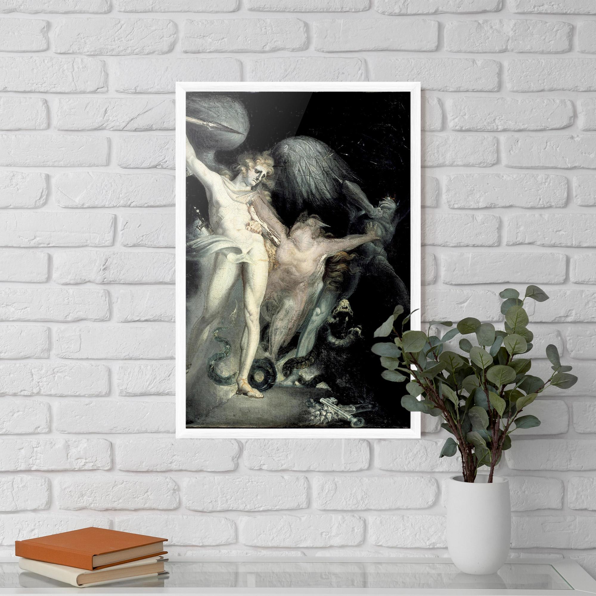 Рамкиран постер Old Angel Painting mockup 5