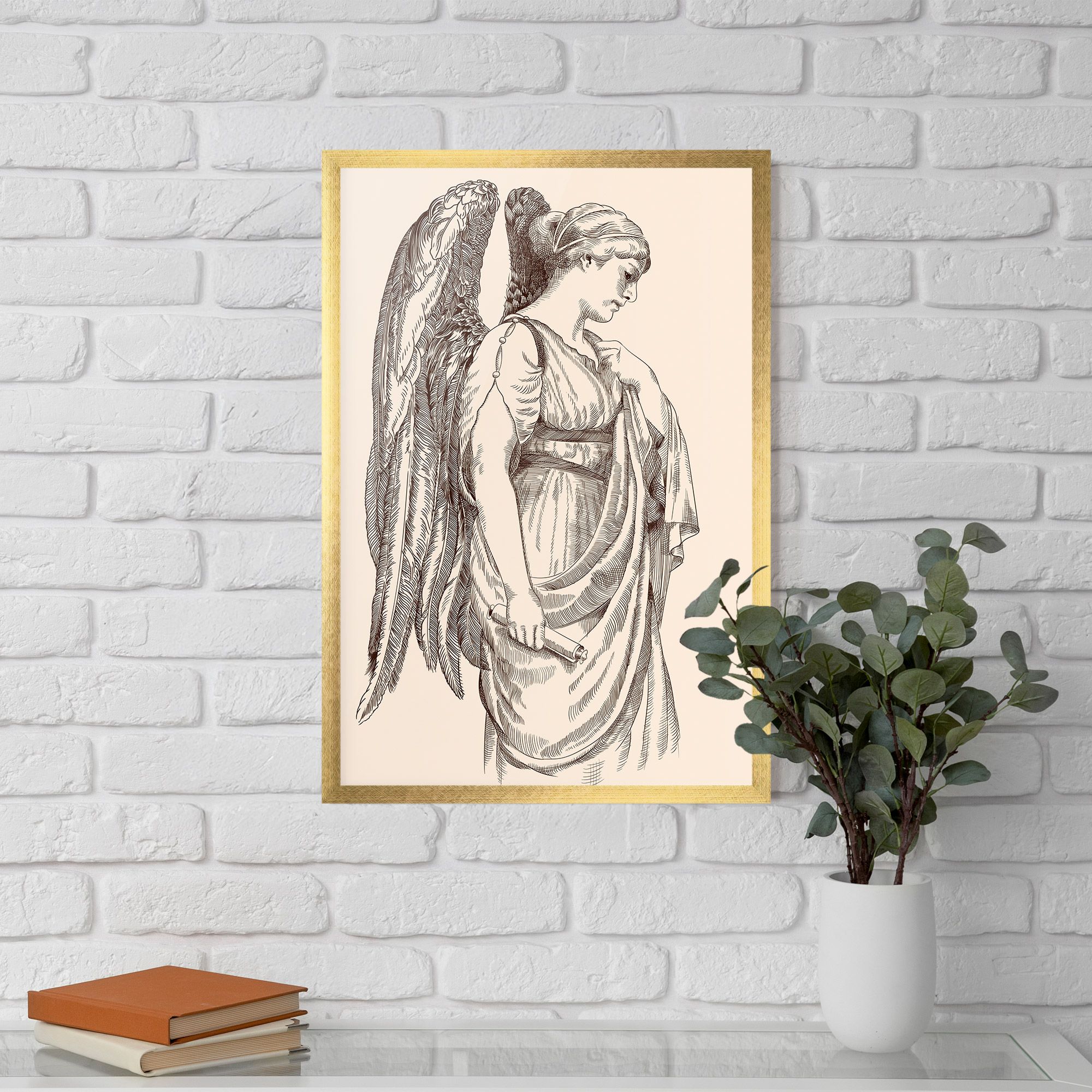 Angel Brown Line mockup 5