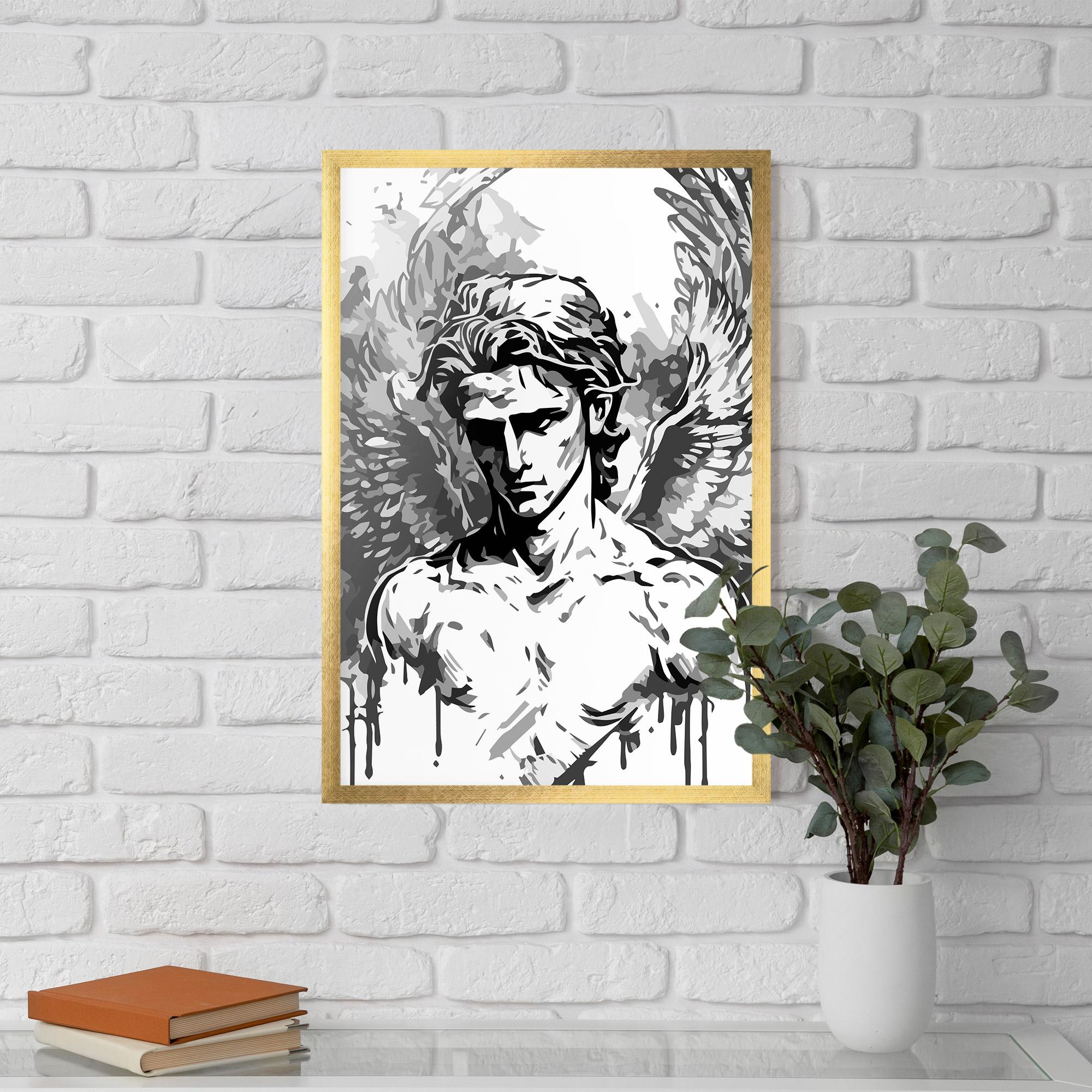 Рамкиран постер Beautiful Angel mockup 5