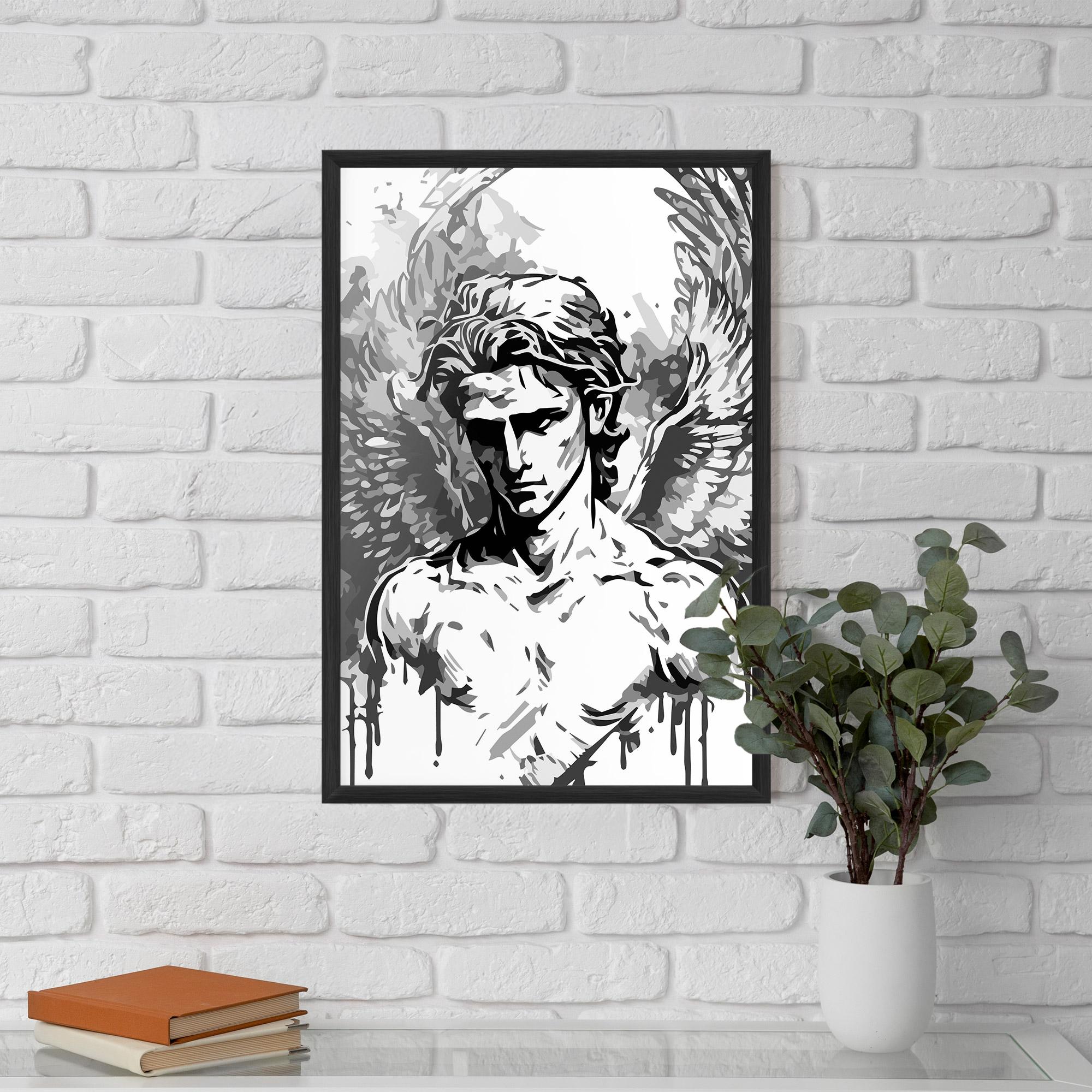 Рамкиран постер Beautiful Angel mockup 5