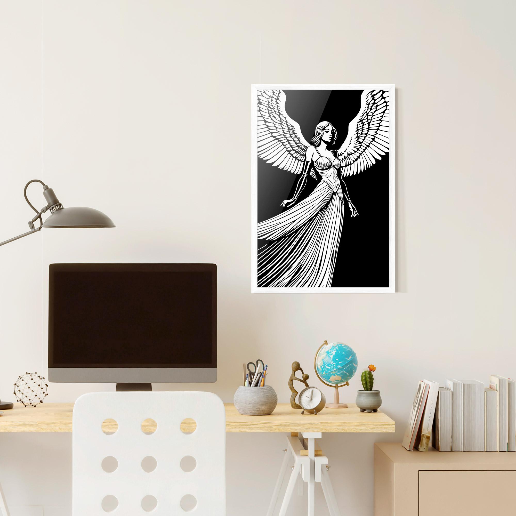 Рамкиран постер Pretty Angel mockup 6