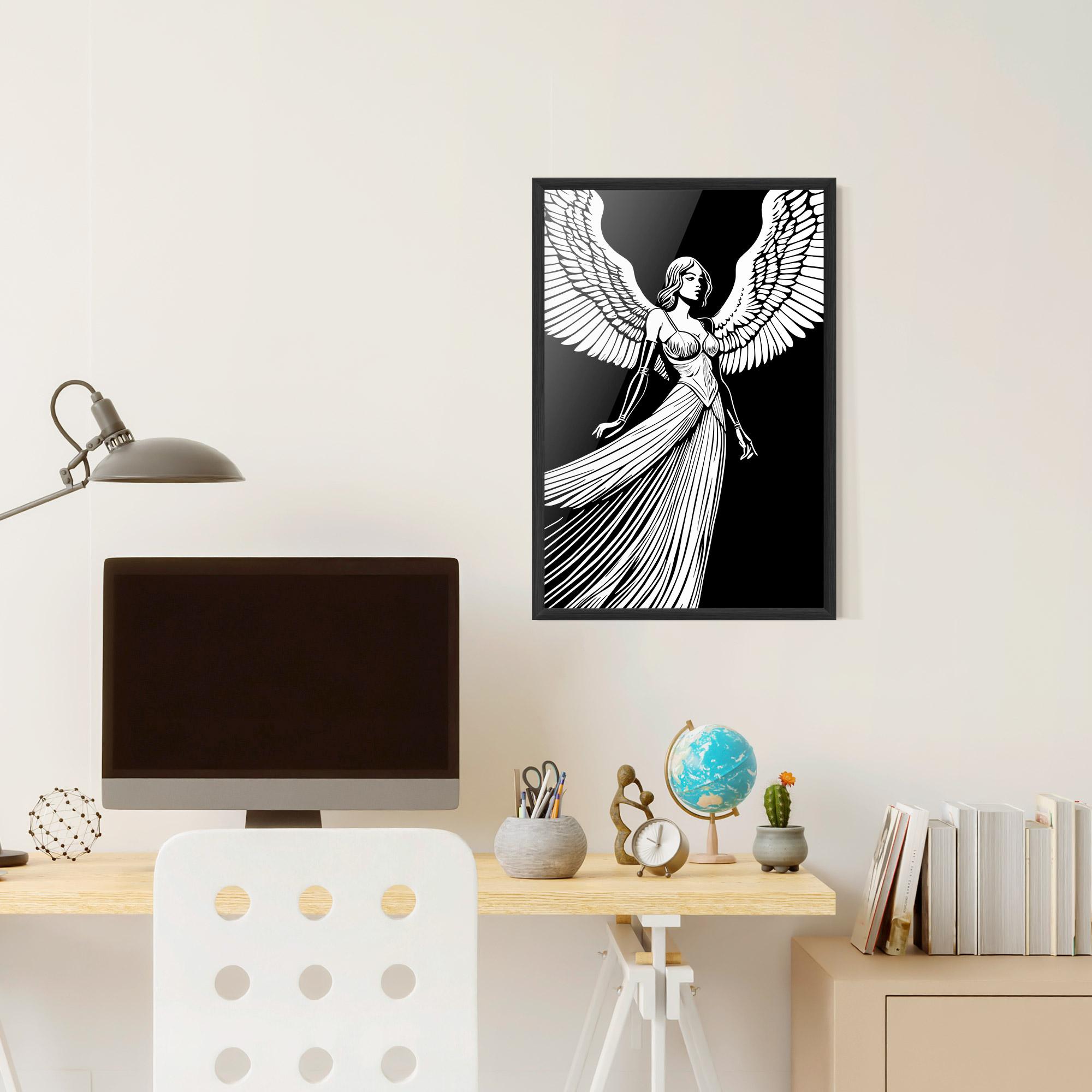 Рамкиран постер Pretty Angel mockup 6