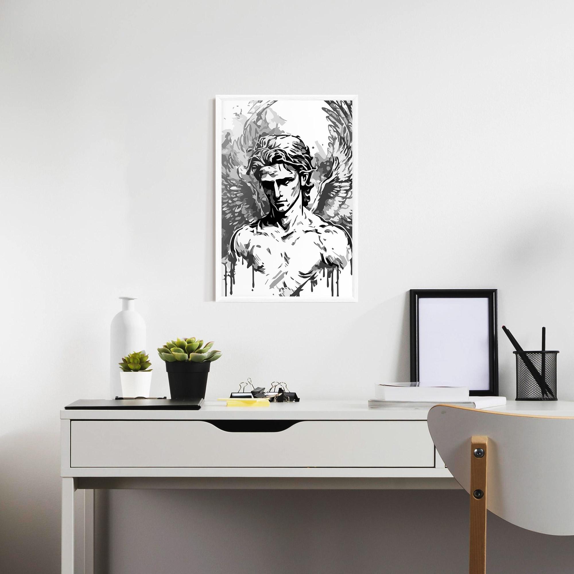 Рамкиран постер Beautiful Angel mockup 7