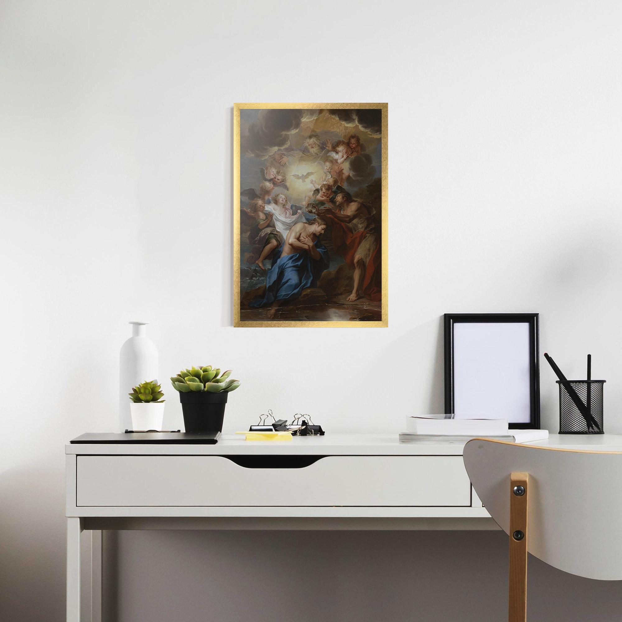 Рамкиран постер Bird Floating mockup 7