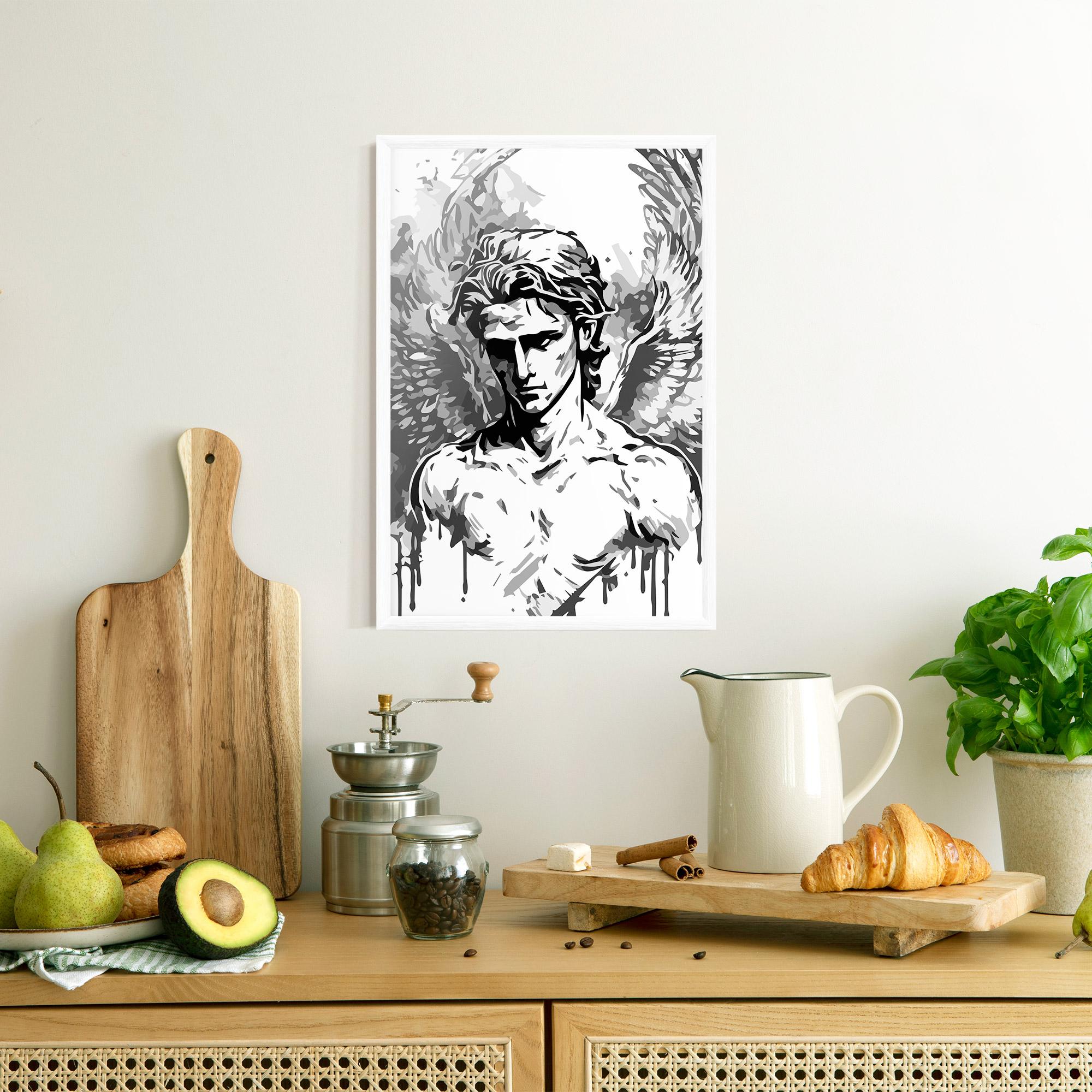 Рамкиран постер Beautiful Angel mockup 8