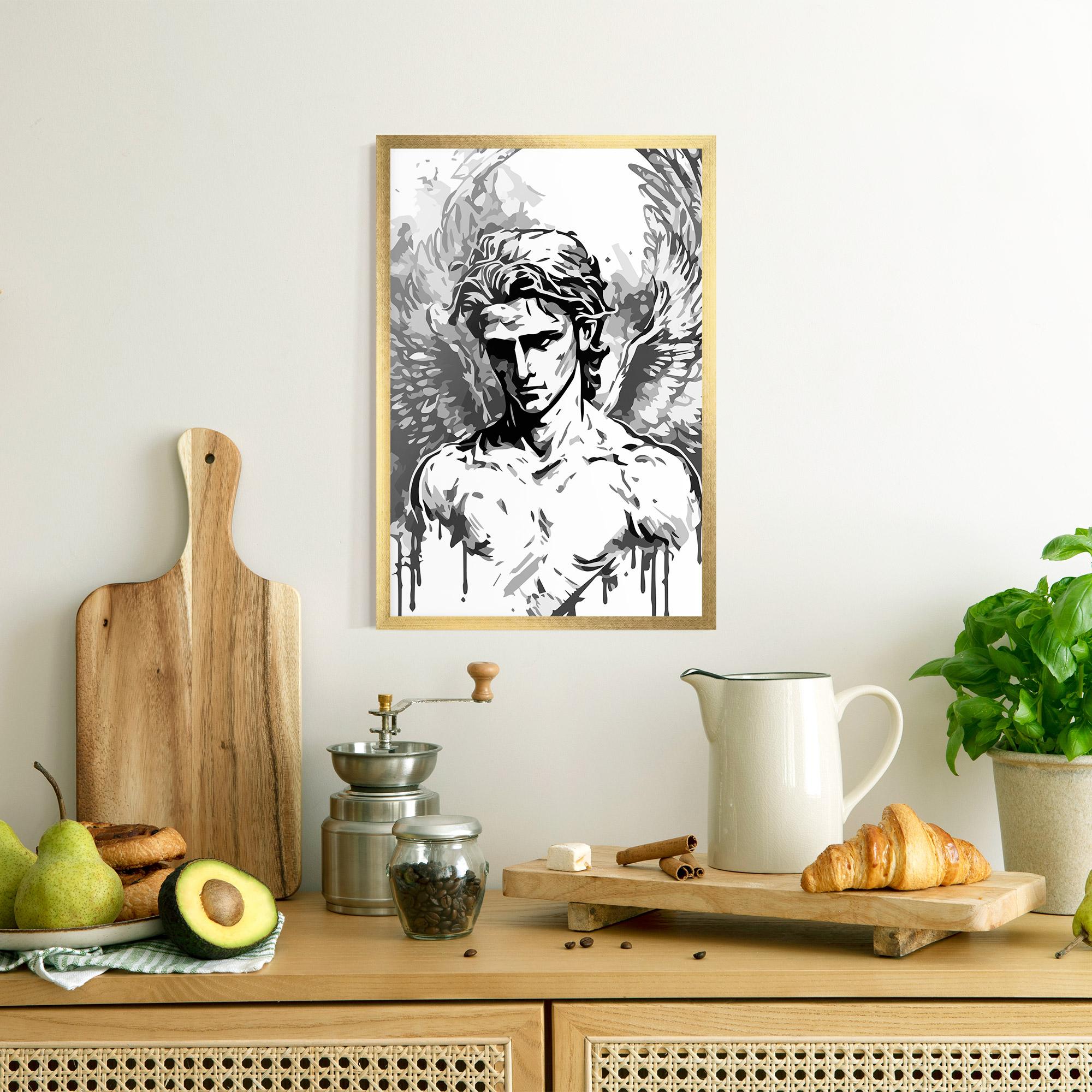 Рамкиран постер Beautiful Angel mockup 8