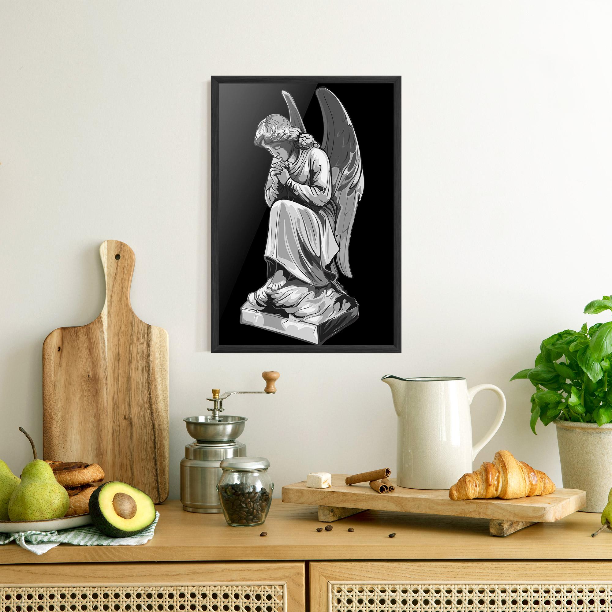 Рамкиран постер Angel Pray mockup 8