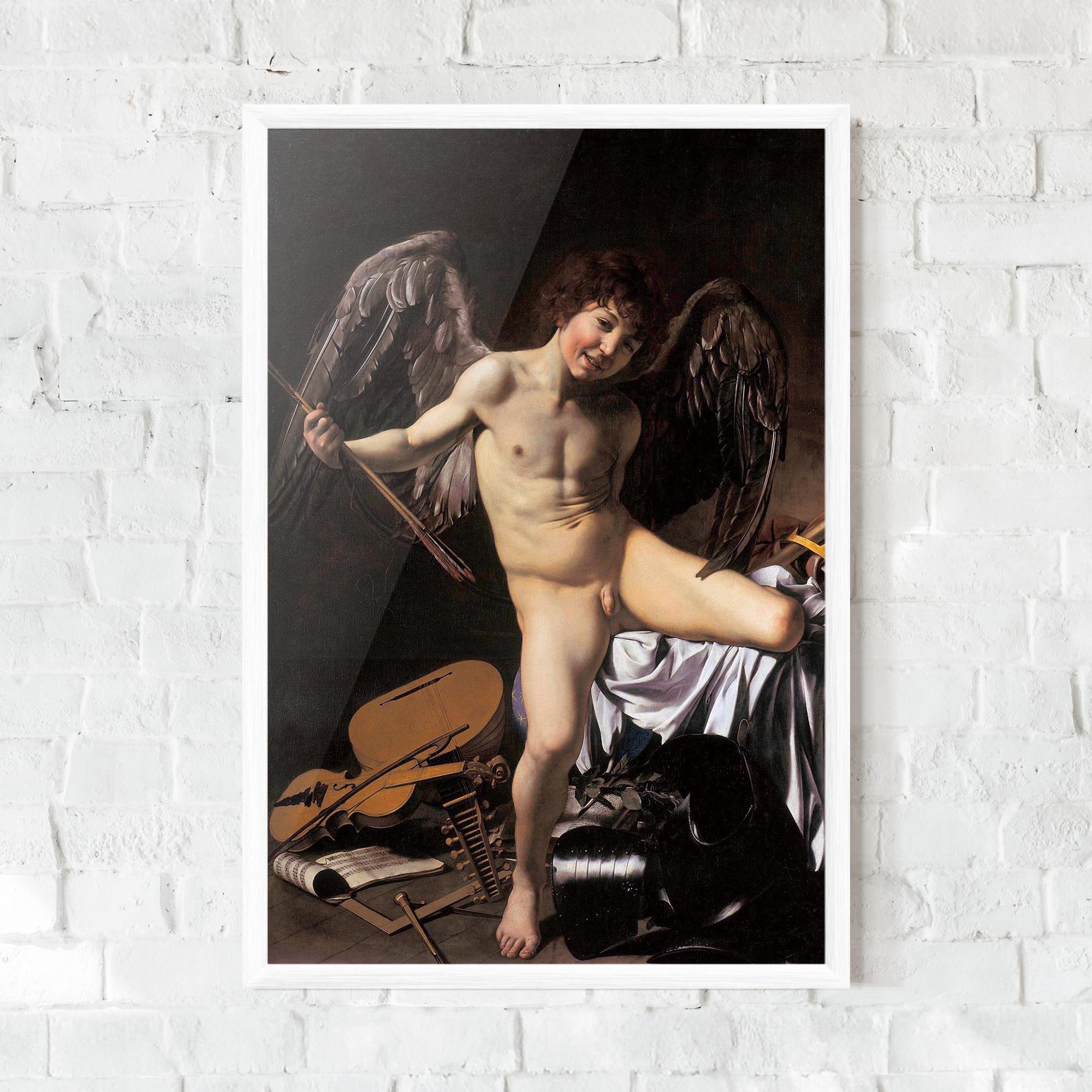 Рамкиран постер Amor Vincet Omnia mockup 0