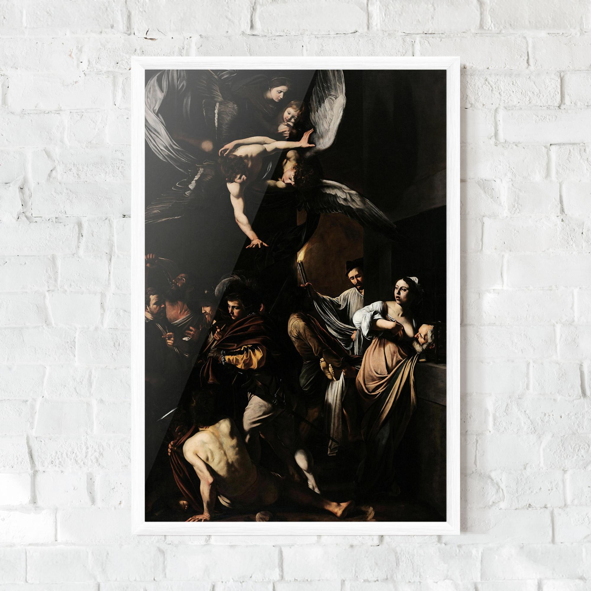 Рамкиран постер Sette Opere Di Misericordia mockup 0