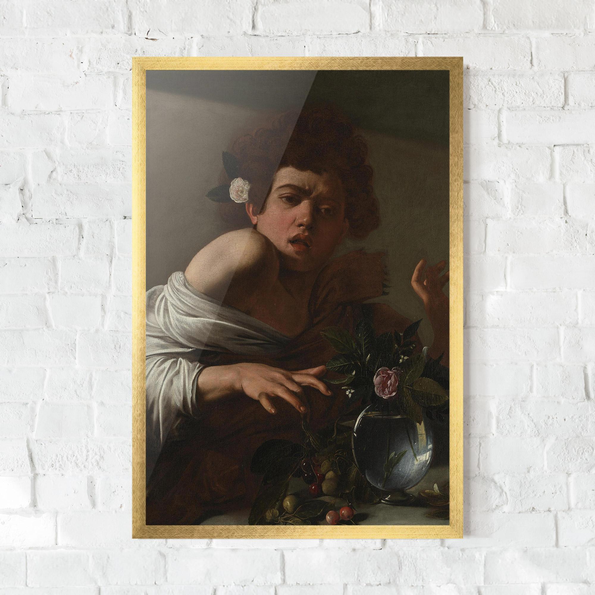 Рамкиран постер Boy Bitten By A Lizard mockup 0