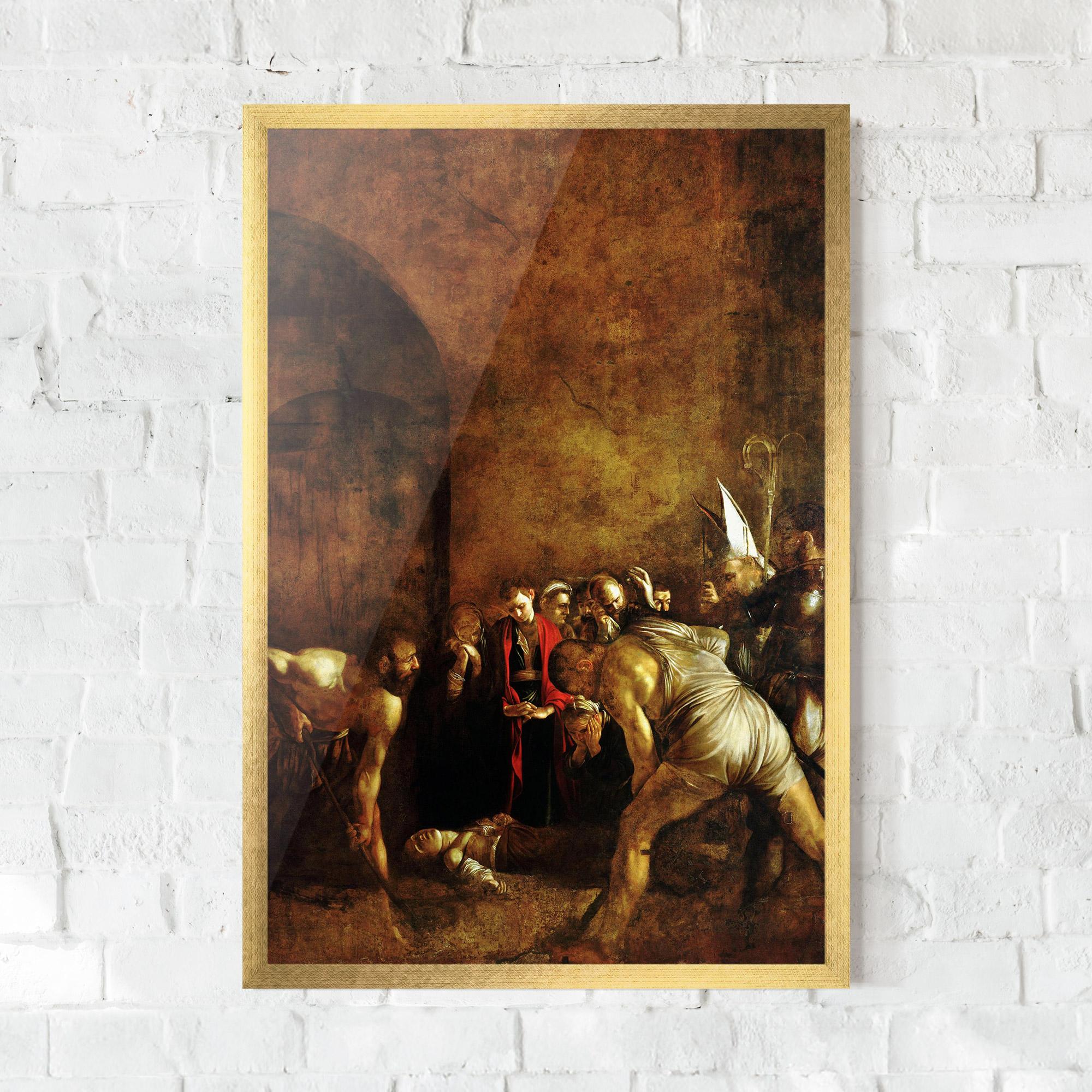 Рамкиран постер Burial Of Saint Lucy mockup 0