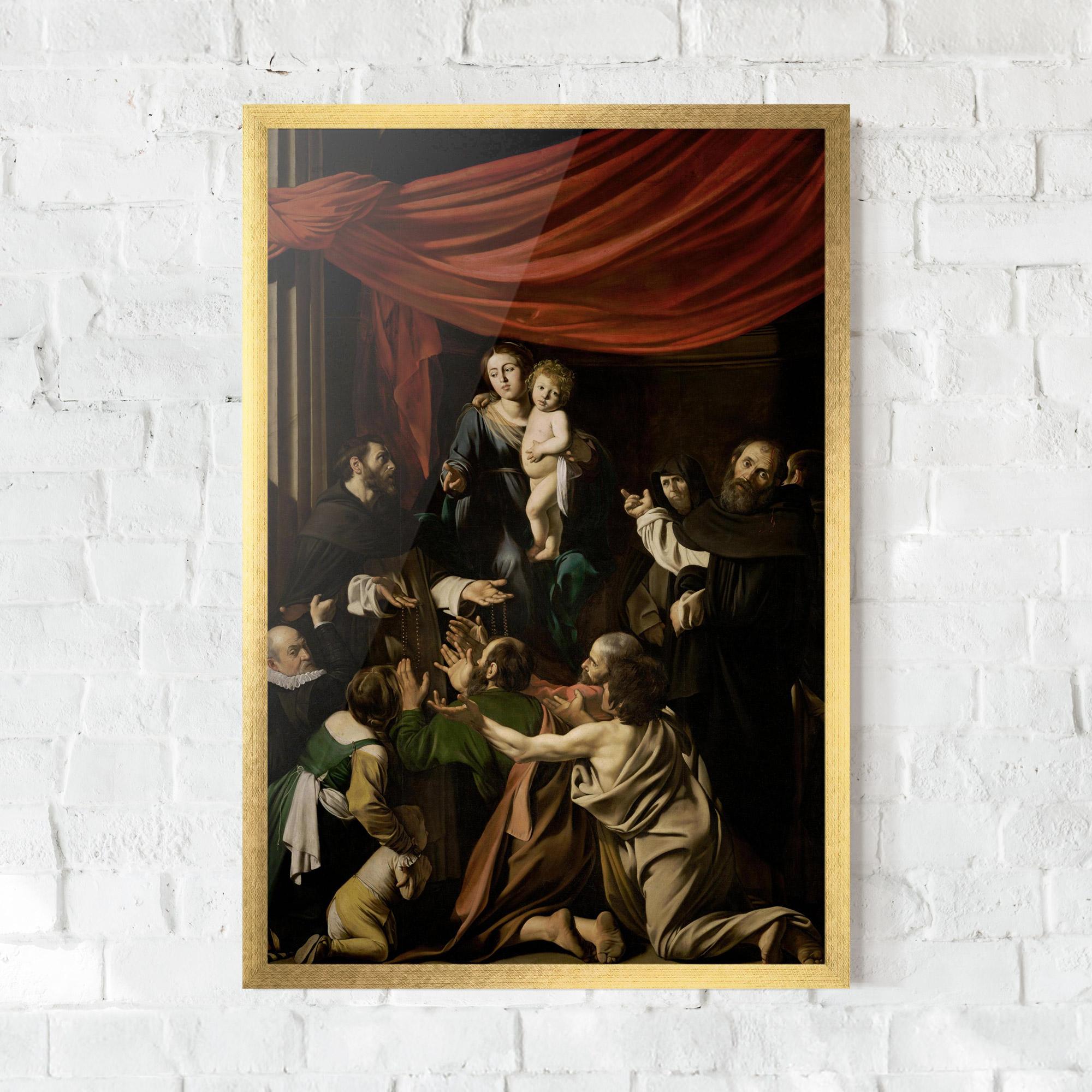 Рамкиран постер Madonna Of The Rosary mockup 0