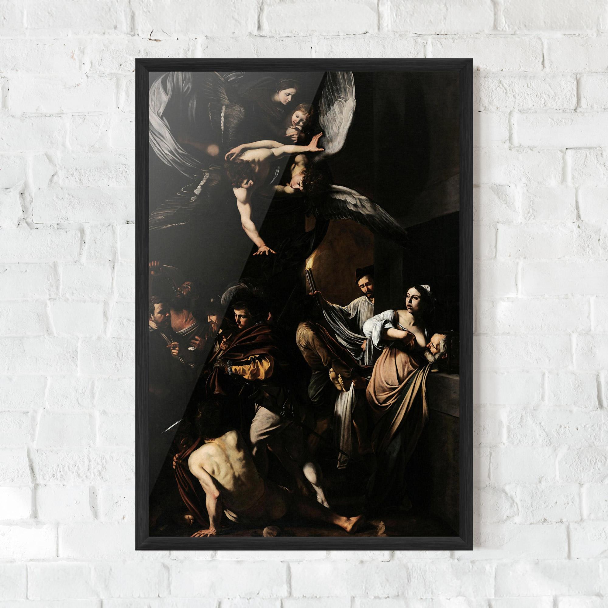 Рамкиран постер Sette Opere Di Misericordia mockup 0