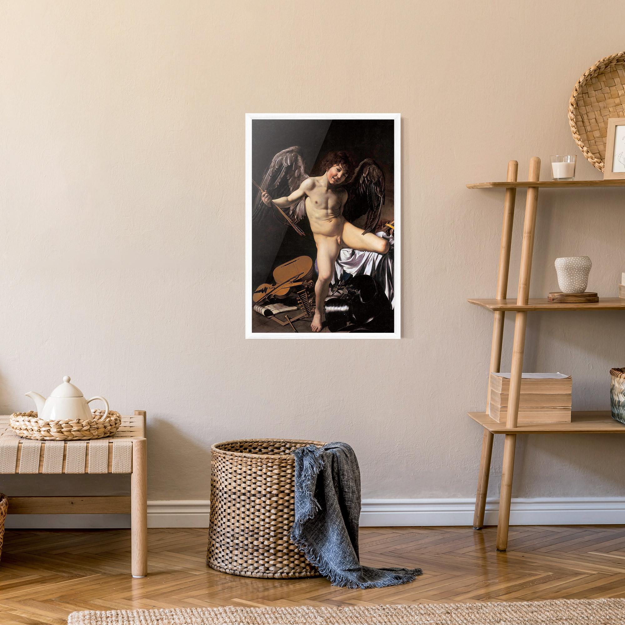 Рамкиран постер Amor Vincet Omnia mockup 9