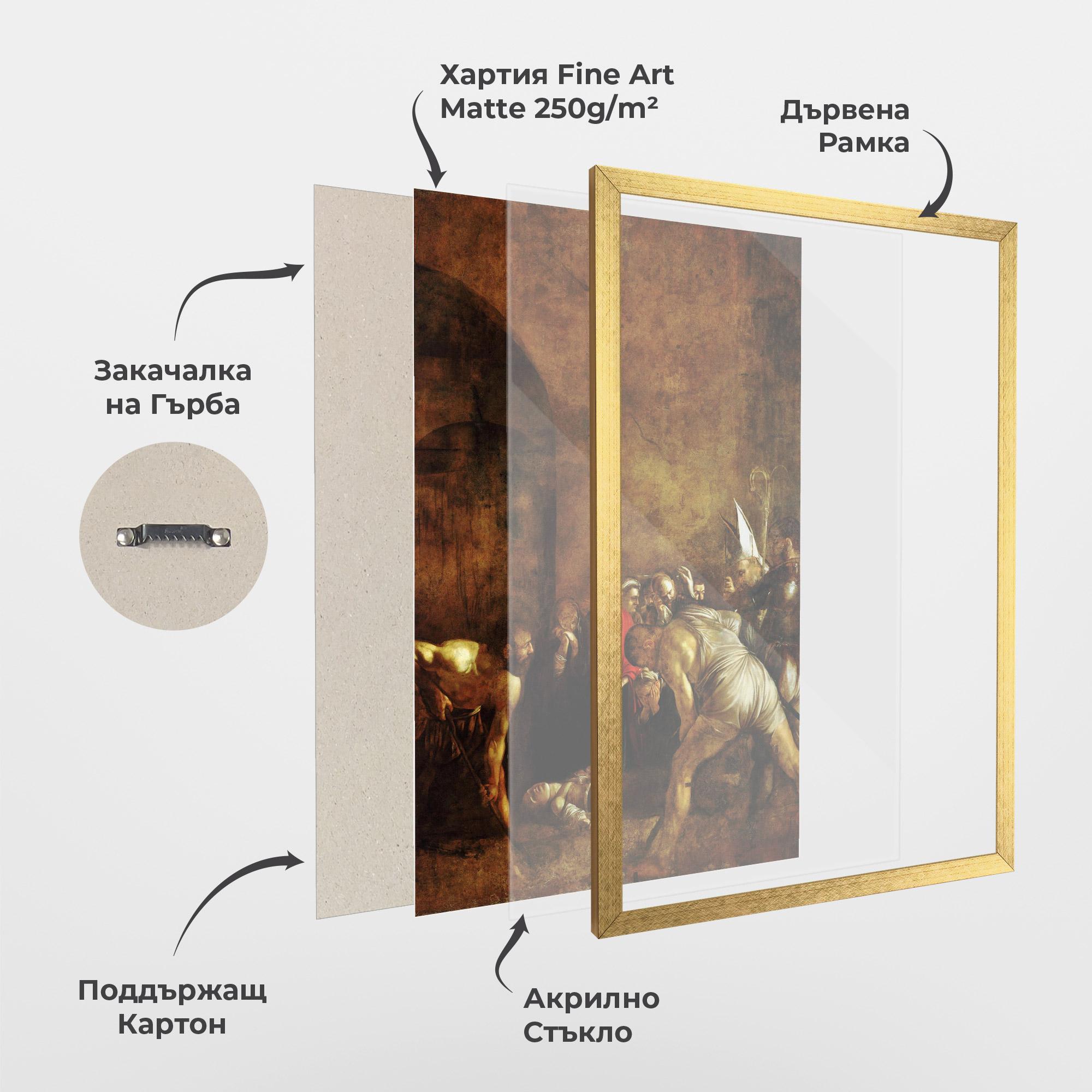 Рамкиран постер Burial Of Saint Lucy mockup 1