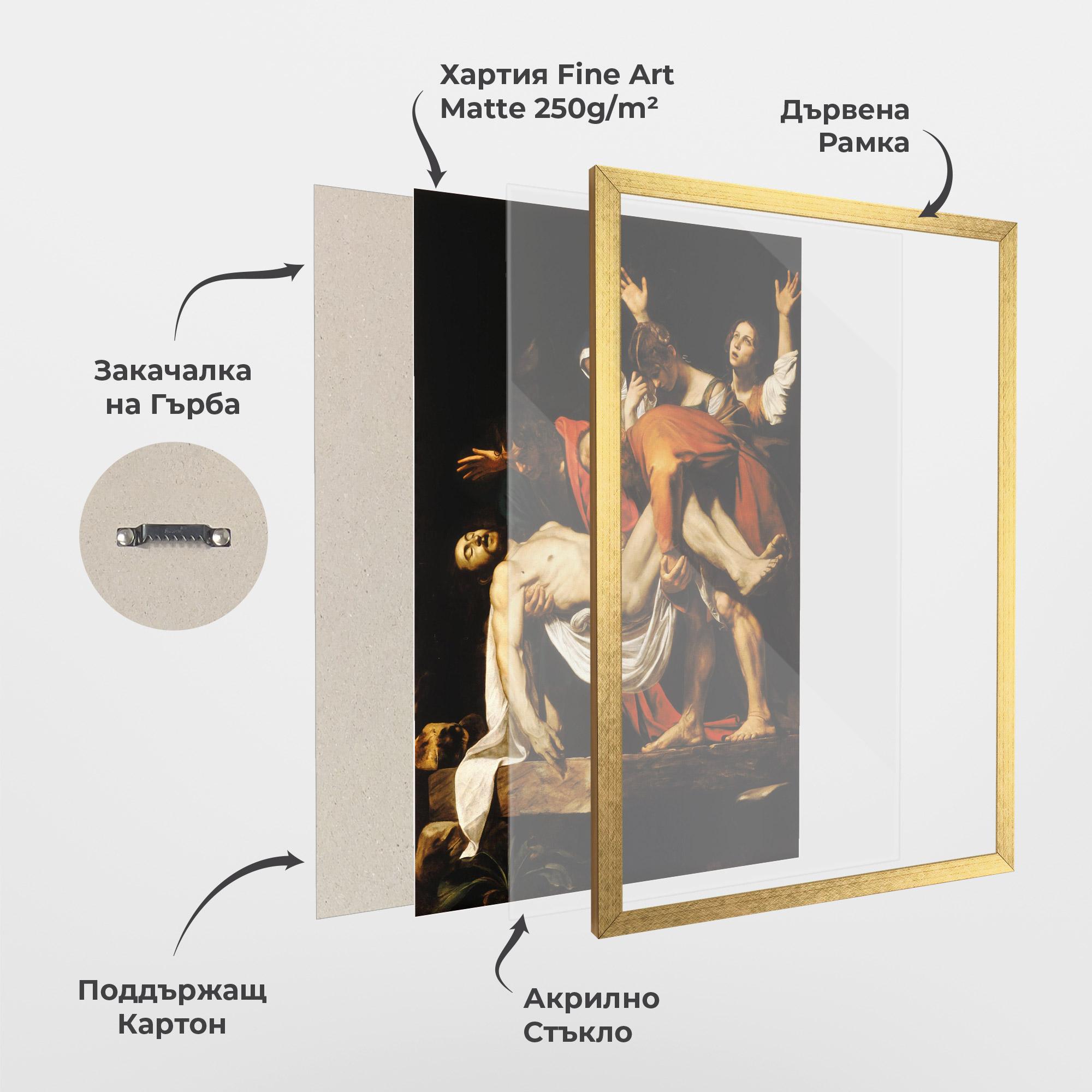 Рамкиран постер The Entombment Of Christ mockup 1