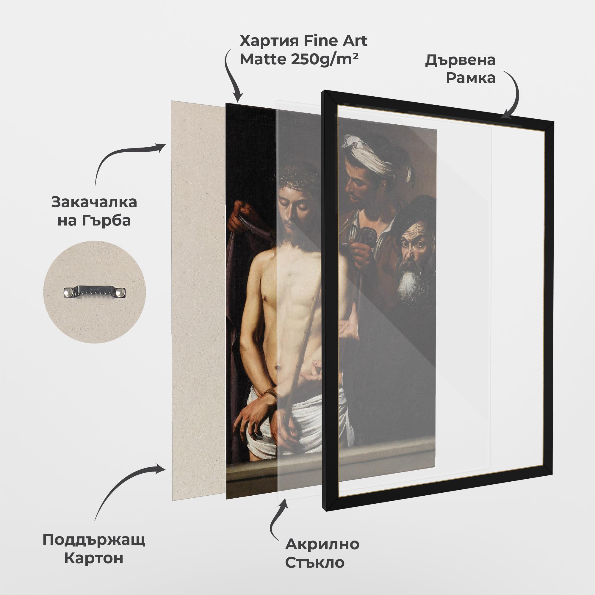 Рамкиран постер Michelangelo Merisi mockup 1