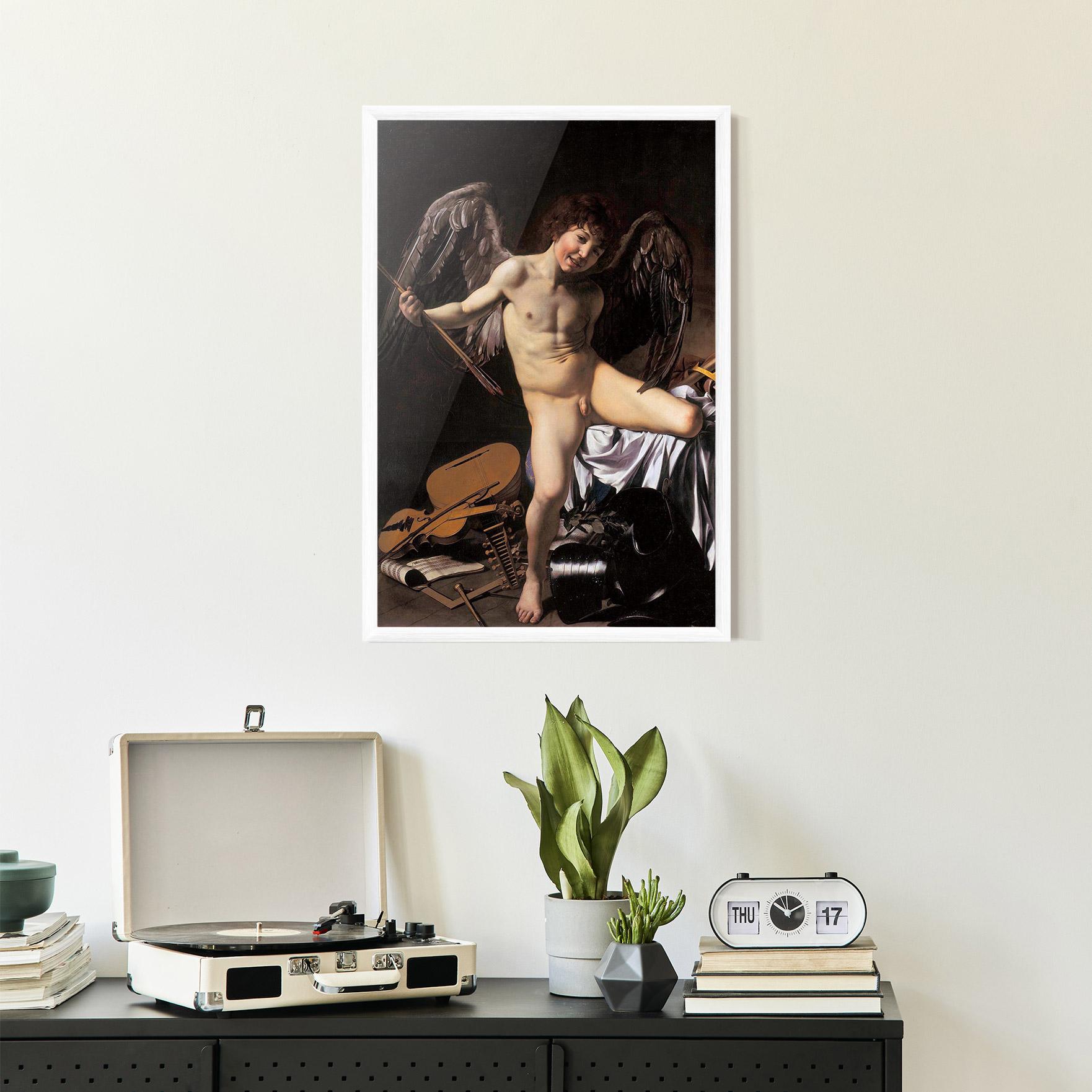 Рамкиран постер Amor Vincet Omnia mockup 2