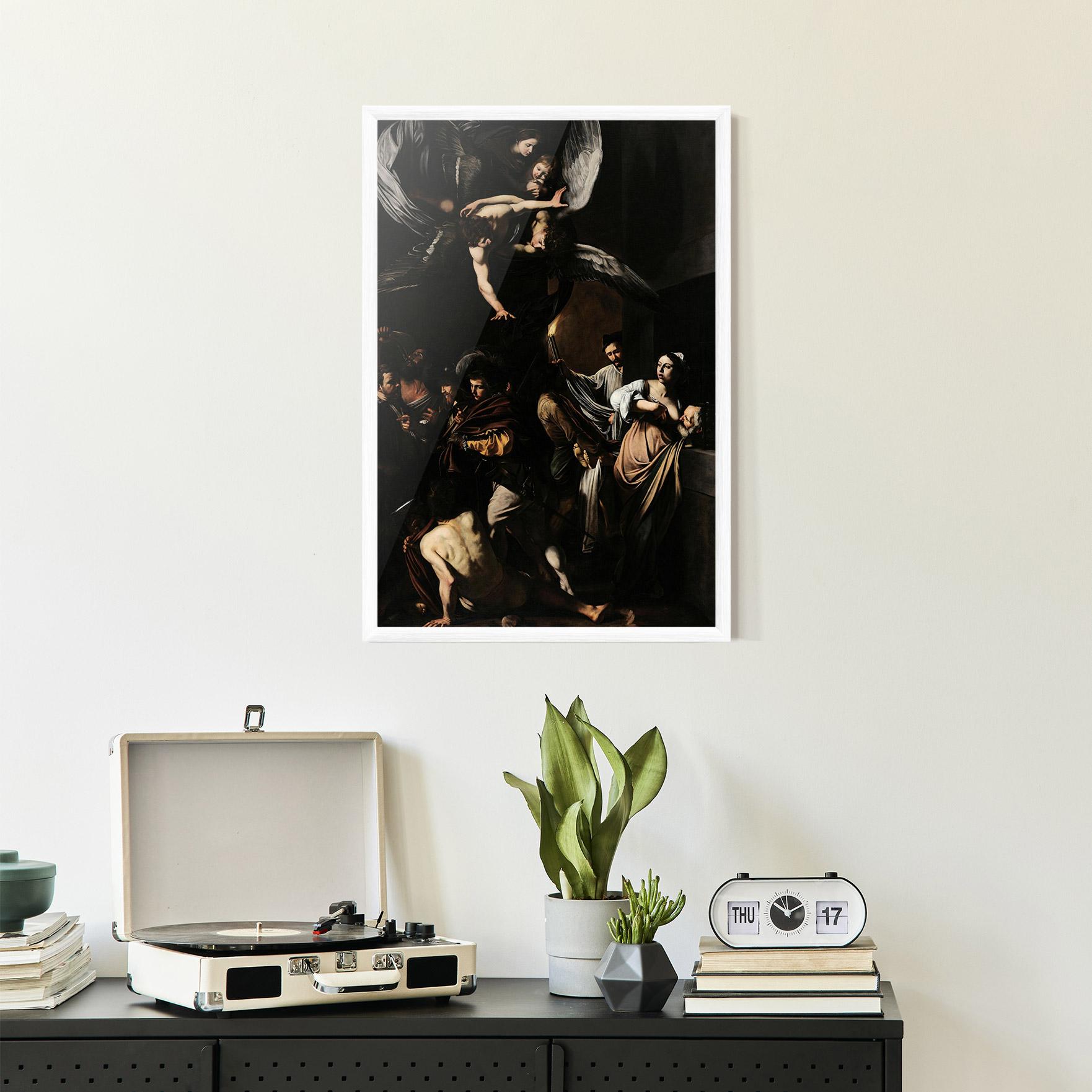 Рамкиран постер Sette Opere Di Misericordia mockup 2