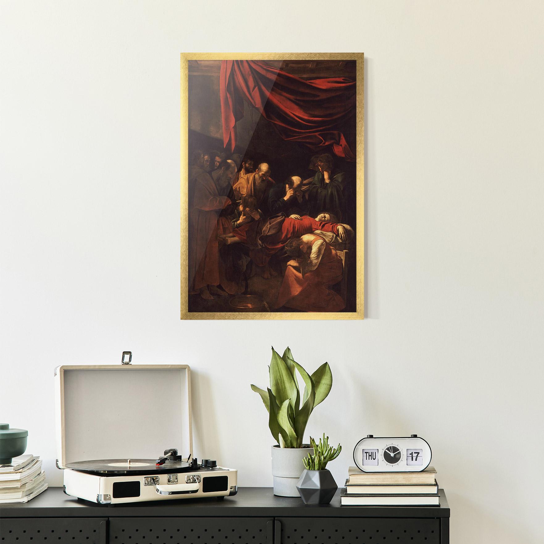 Рамкиран постер Death Of The Virgin mockup 2