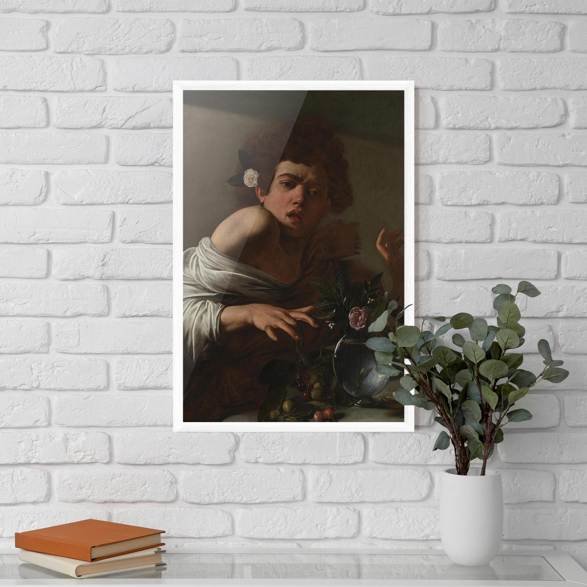 Рамкиран постер Boy Bitten By A Lizard mockup 5