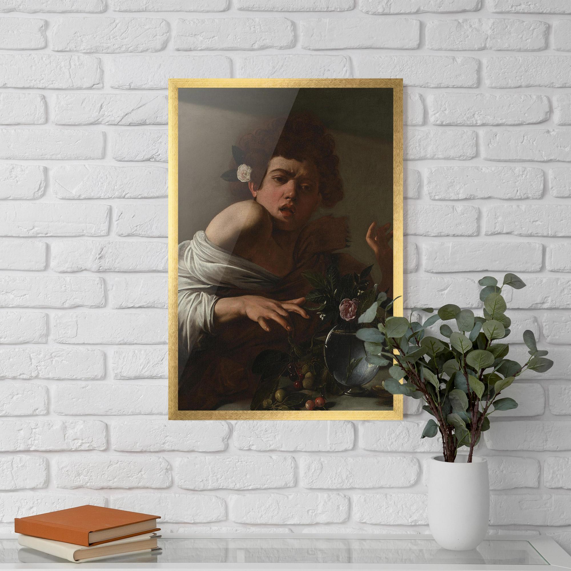 Рамкиран постер Boy Bitten By A Lizard mockup 5