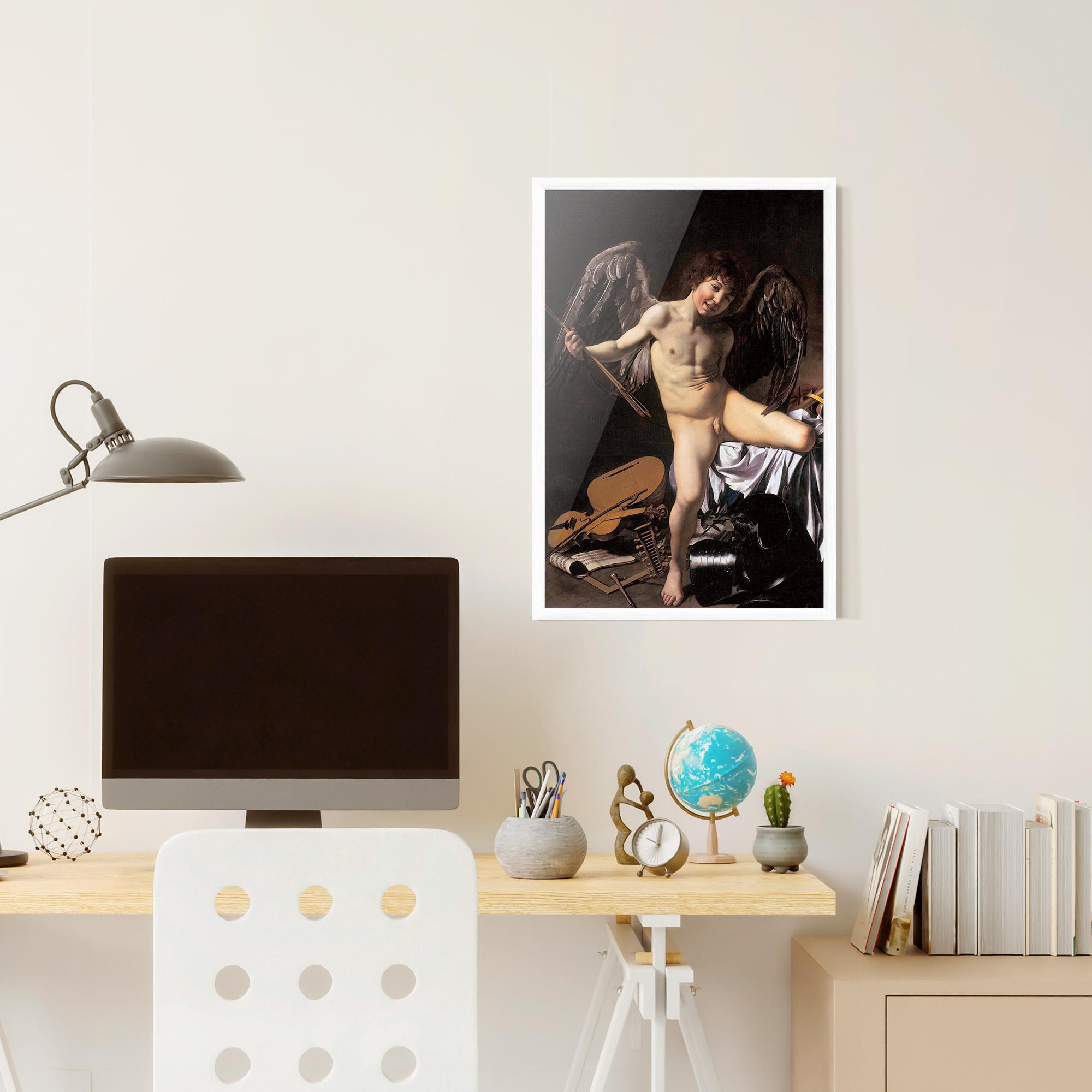 Рамкиран постер Amor Vincet Omnia mockup 6