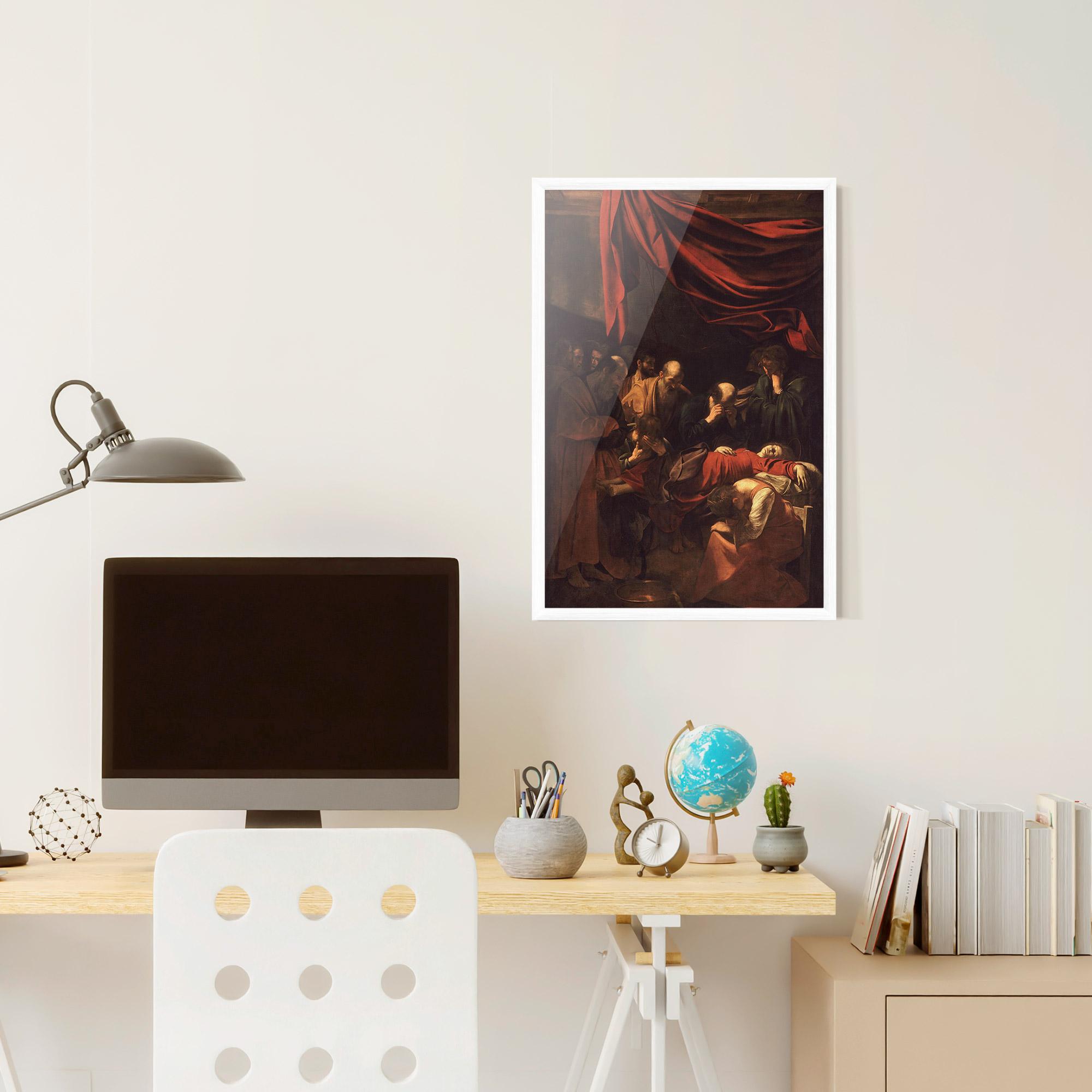 Рамкиран постер Death Of The Virgin mockup 6