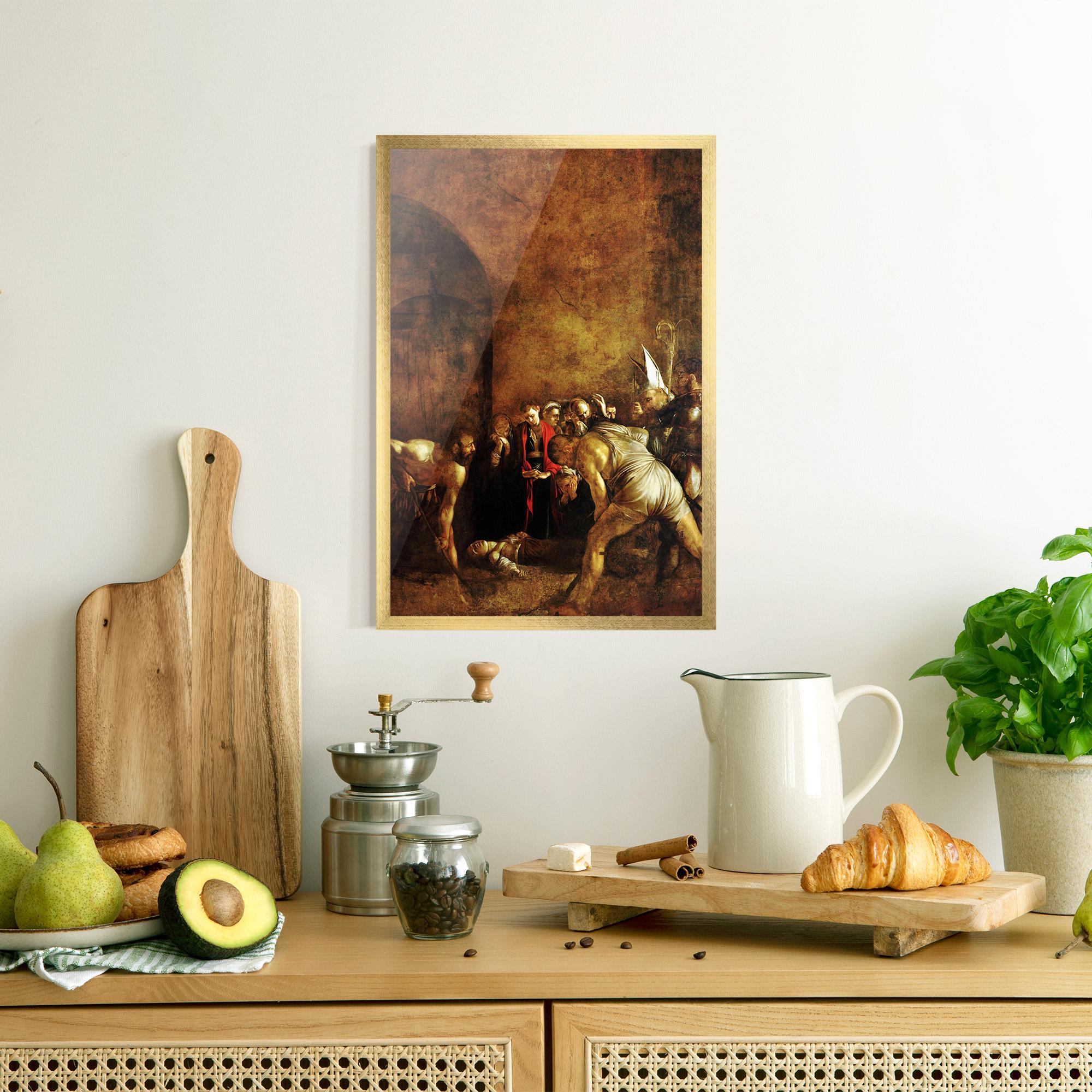 Рамкиран постер Burial Of Saint Lucy mockup 8