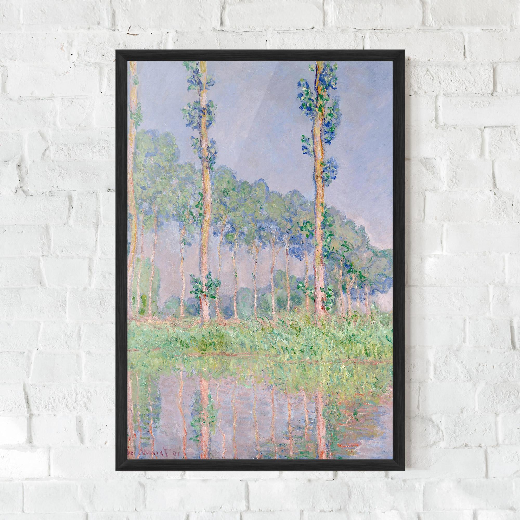 Рамкиран постер Monet Pink Effect mockup 0