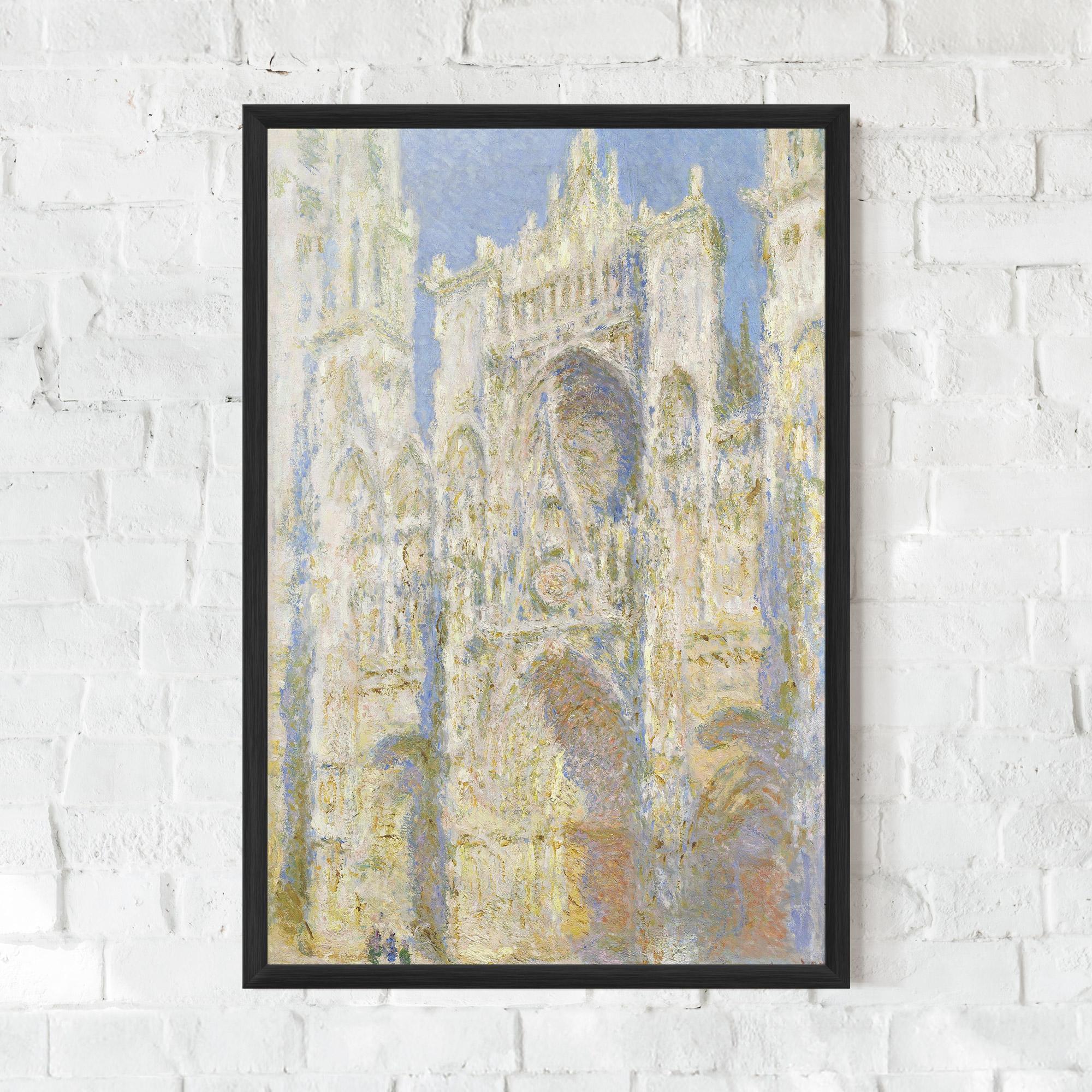 Рамкиран постер Rouen Cathedral mockup 0