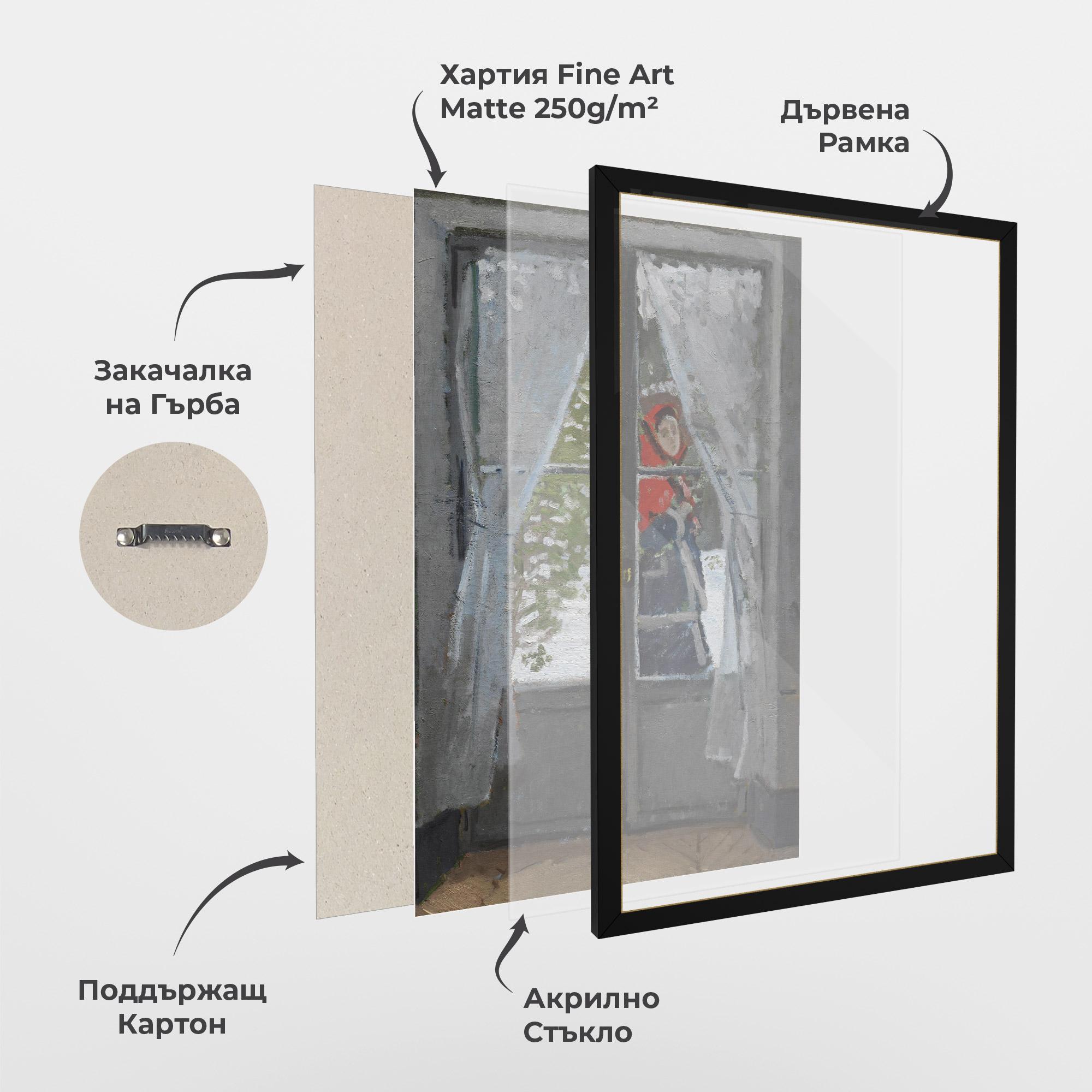 Рамкиран постер The Red Kerchief mockup 1