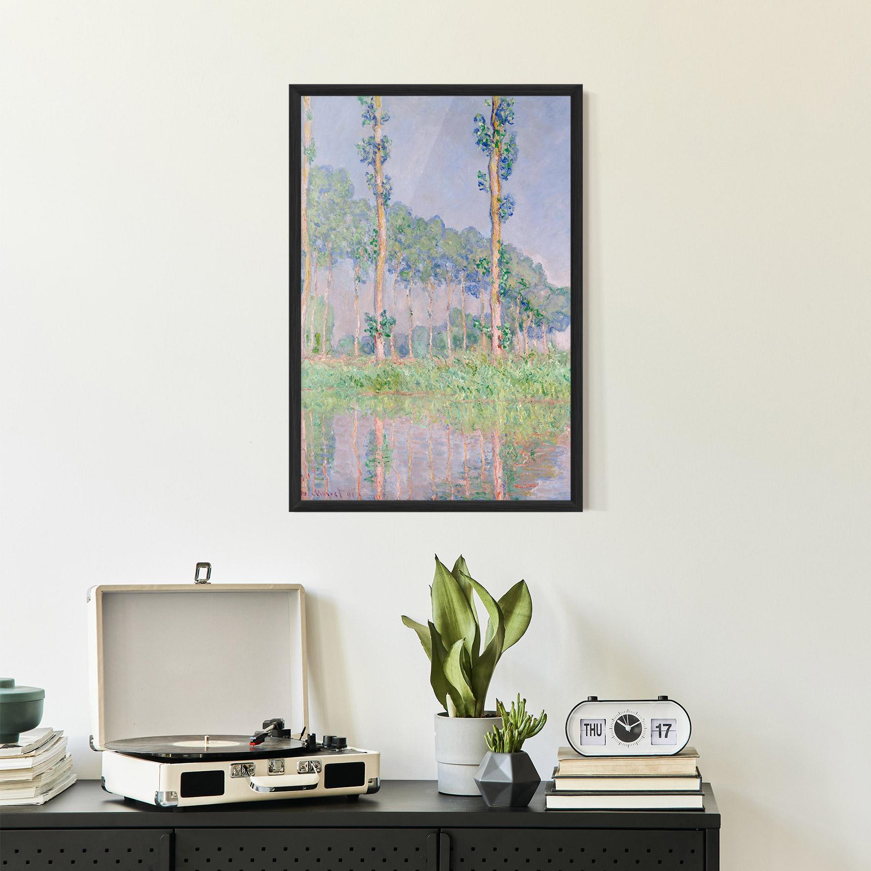 Рамкиран постер Monet Pink Effect mockup 2