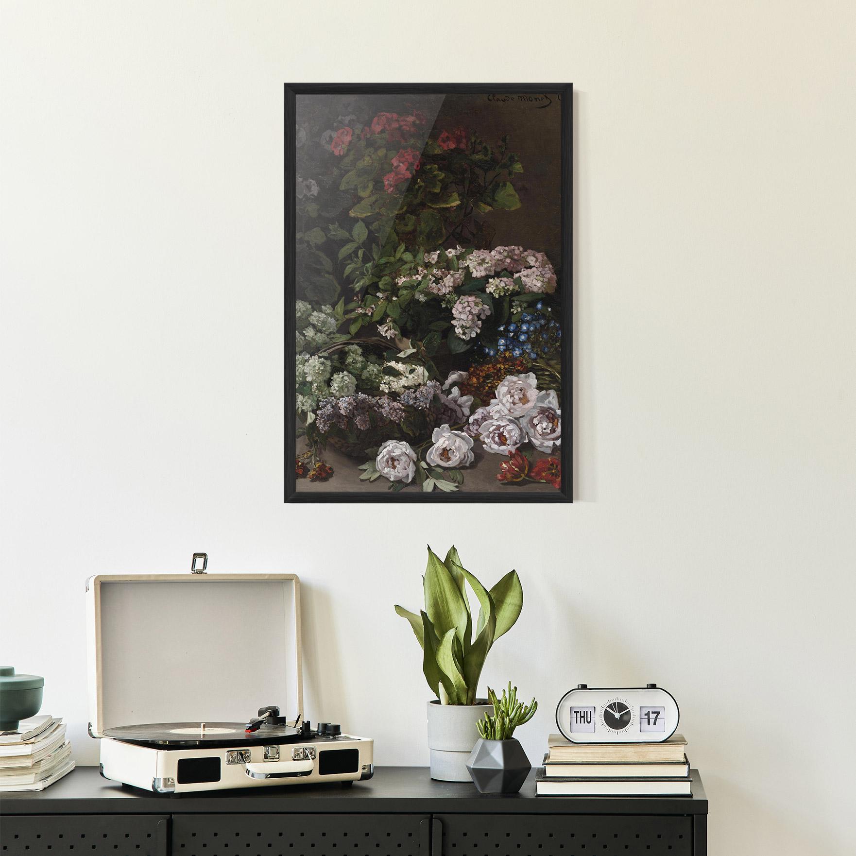 Рамкиран постер Spring Flowers Monet mockup 2