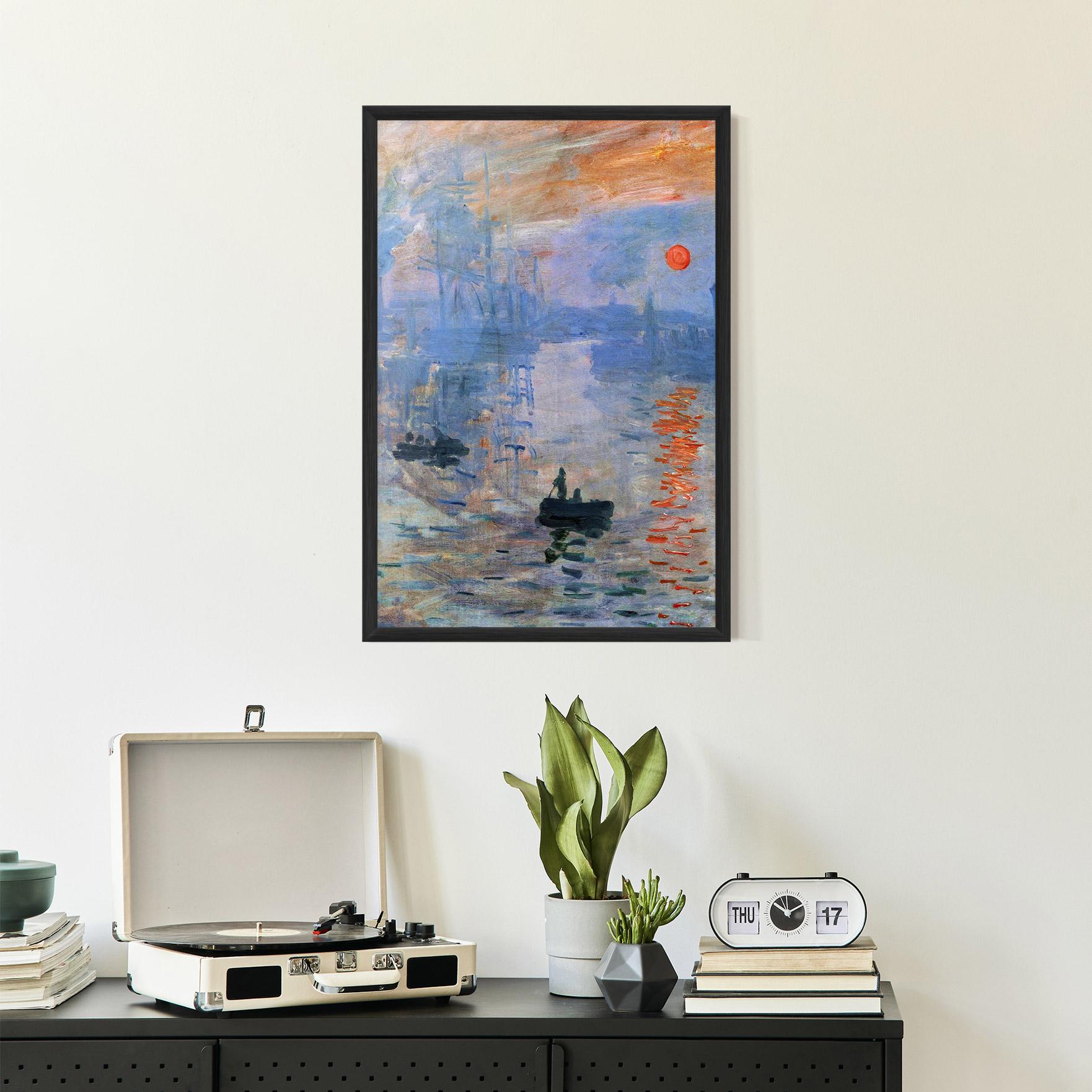 Рамкиран постер Sunrise Painting mockup 2