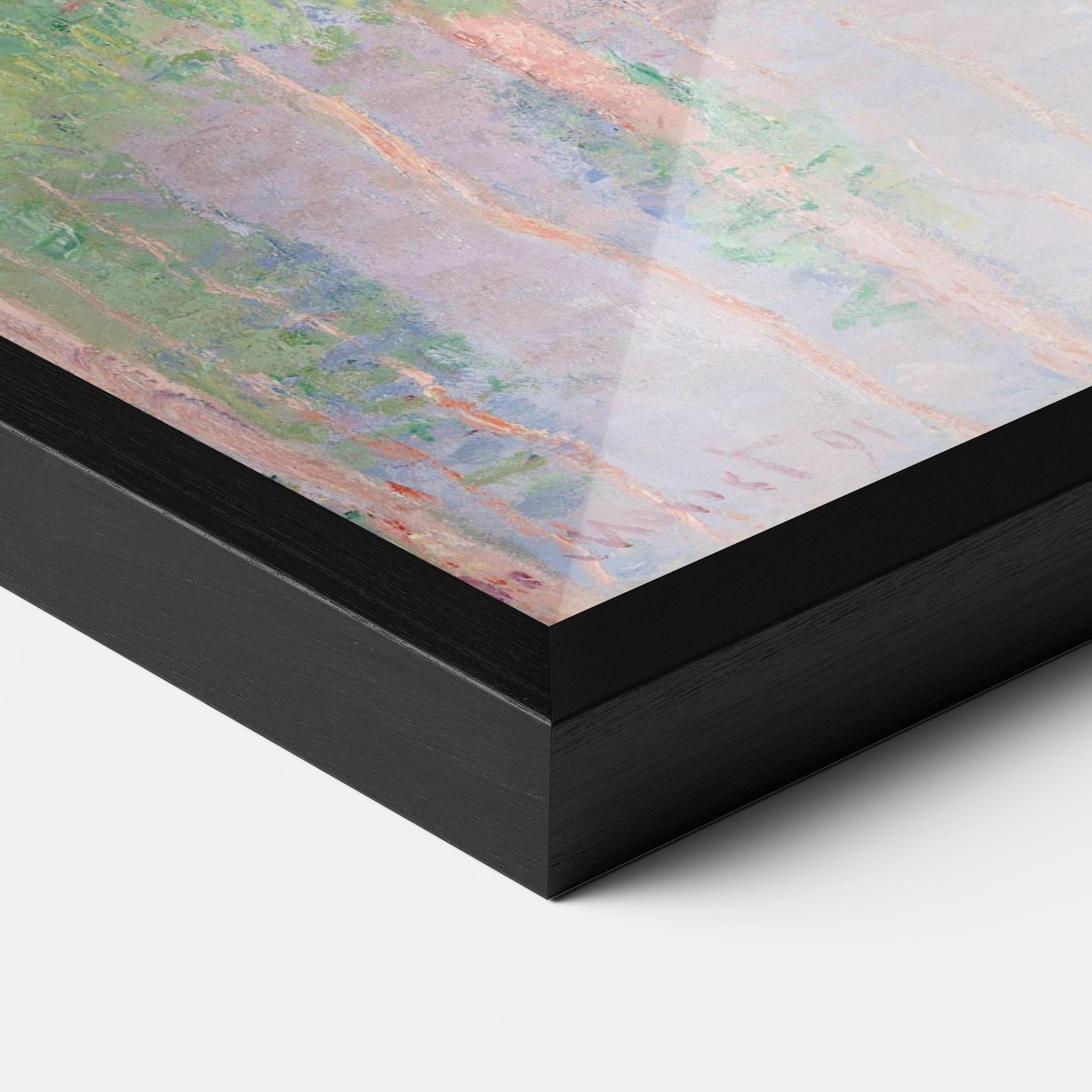 Рамкиран постер Monet Pink Effect mockup 3