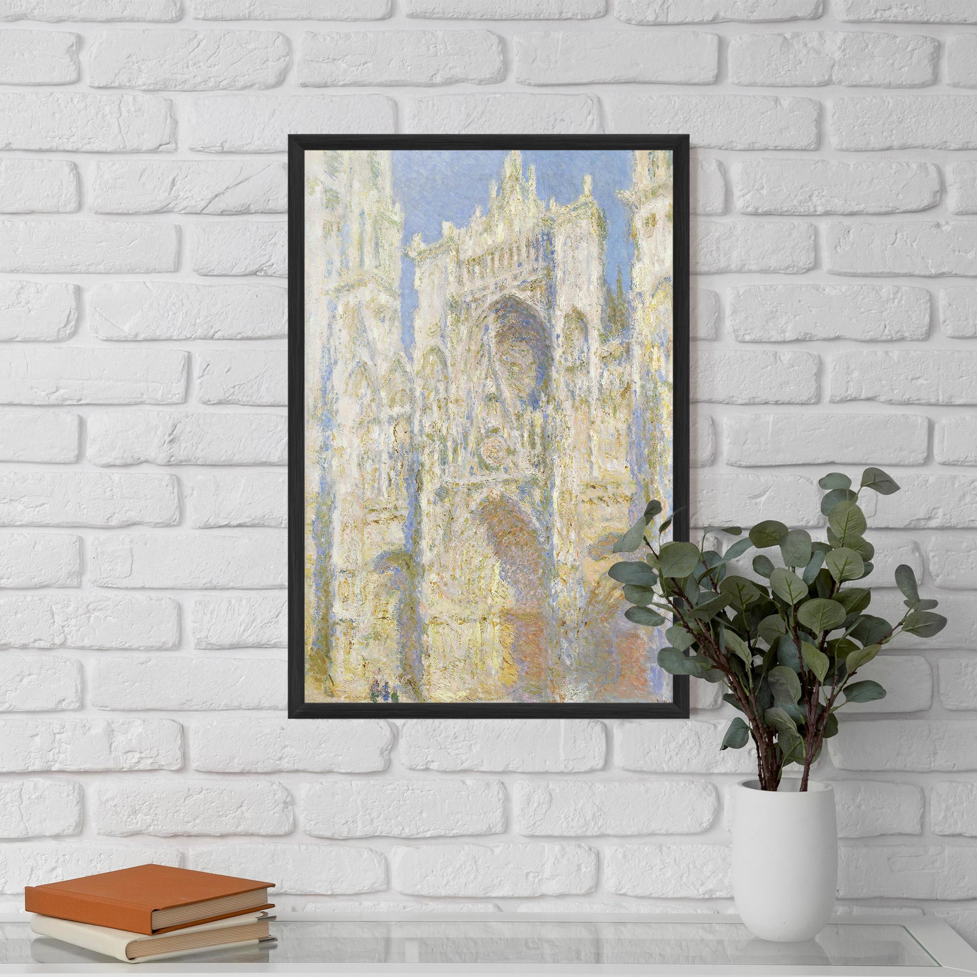 Рамкиран постер Rouen Cathedral mockup 5