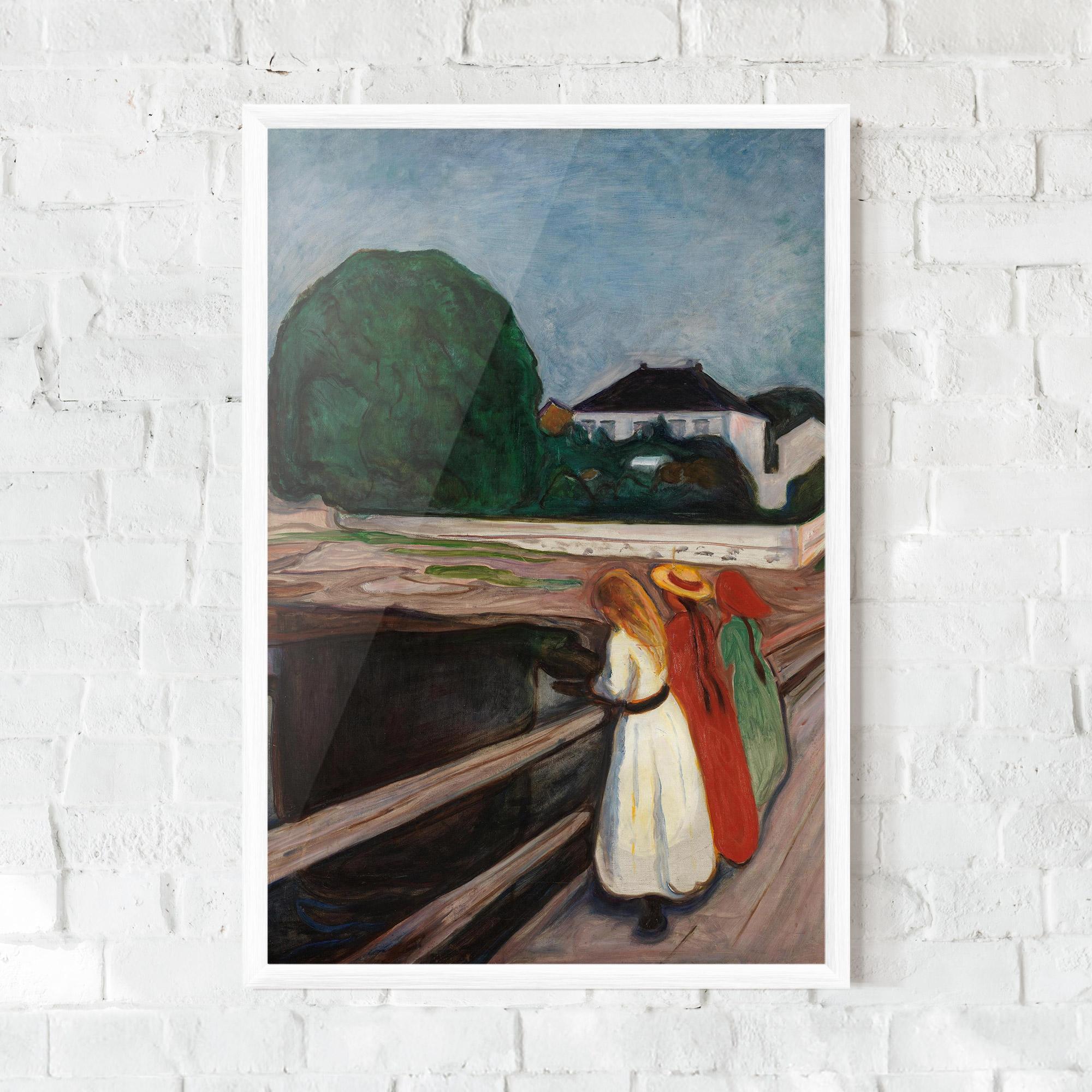 Рамкиран постер Girls On The Pier mockup 0