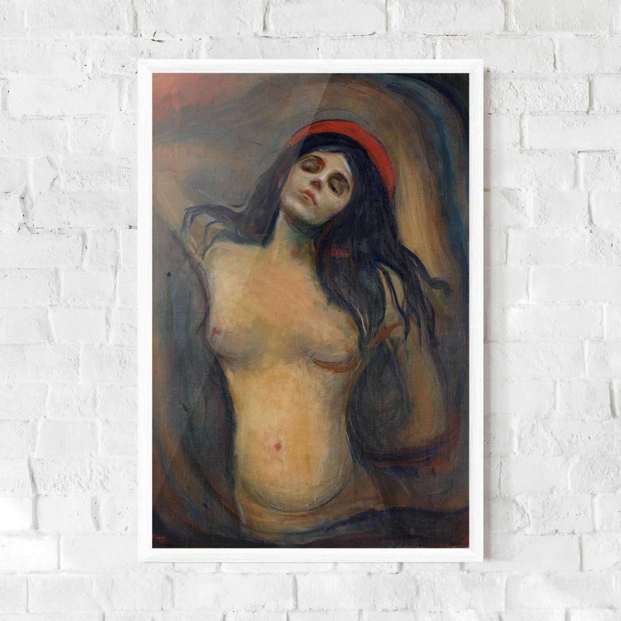 Рамкиран постер Madonna Oil Painting mockup 0