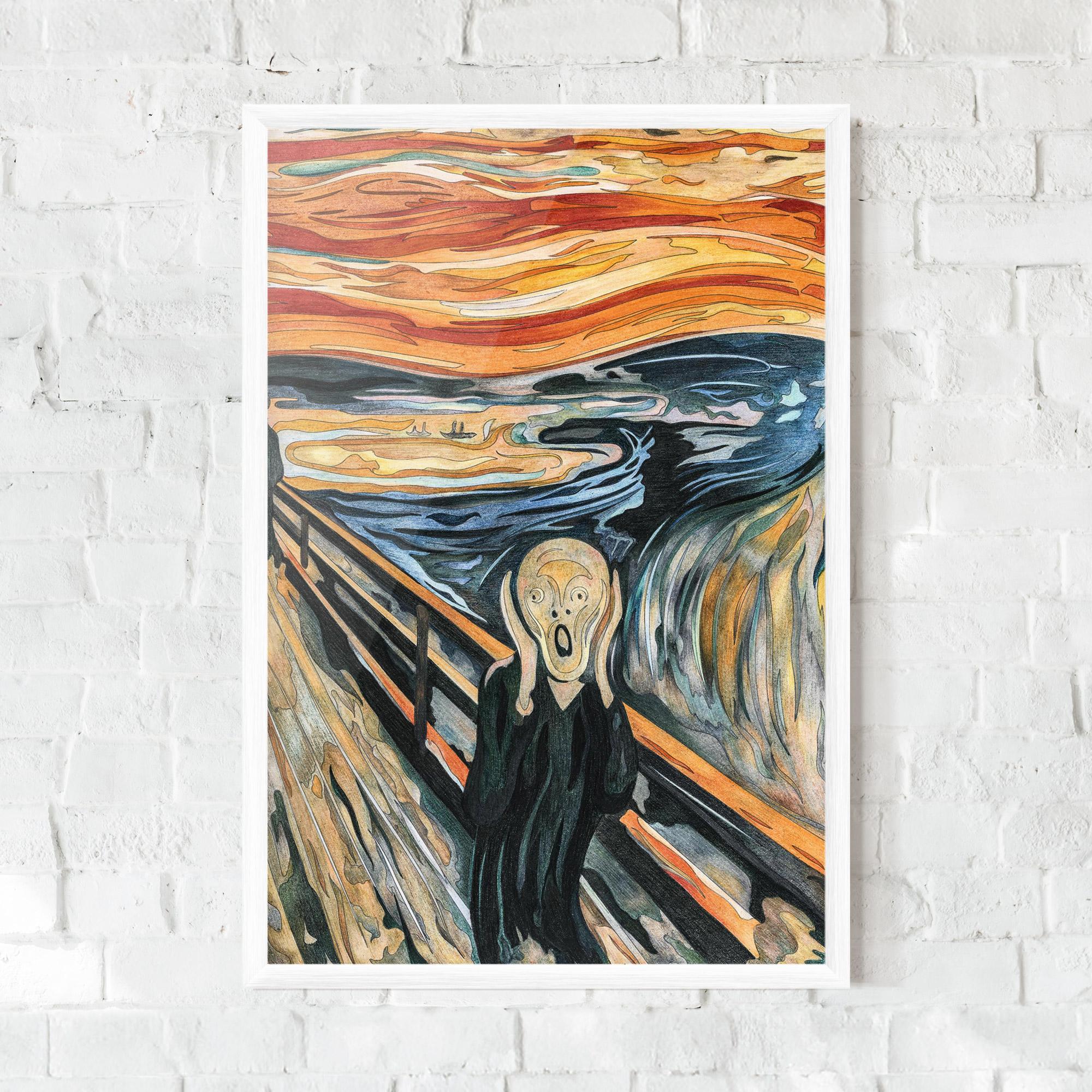 Рамкиран постер The Scream mockup 0