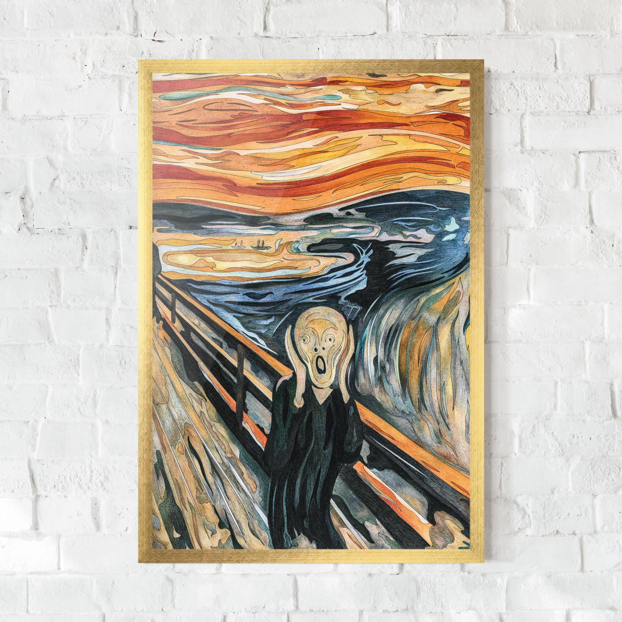 Рамкиран постер The Scream mockup 0