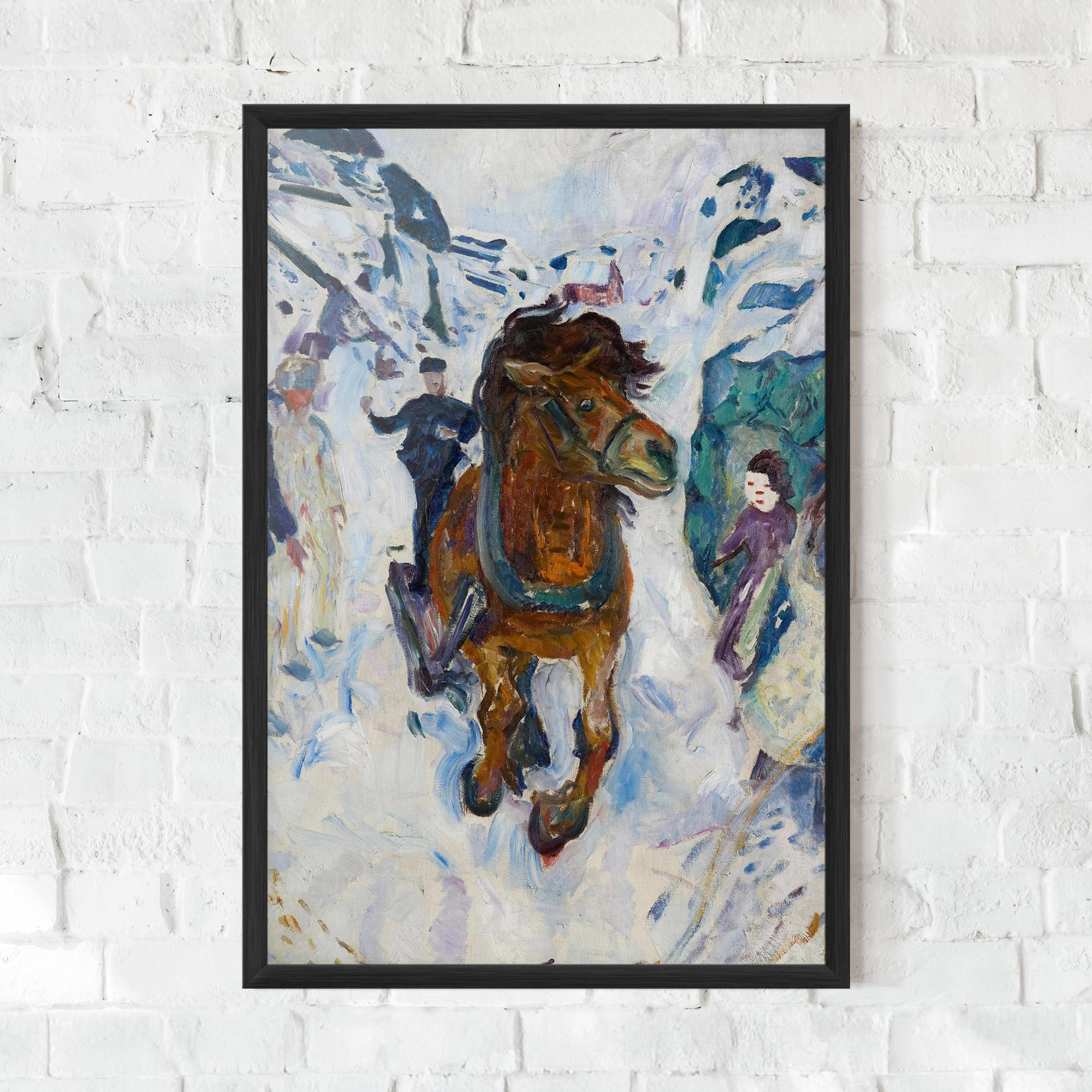 Рамкиран постер Galloping Horse mockup 0