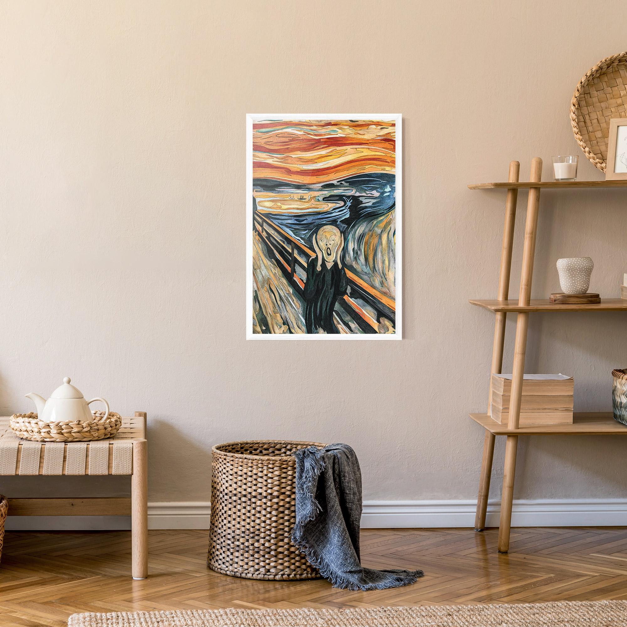 Рамкиран постер The Scream mockup 9