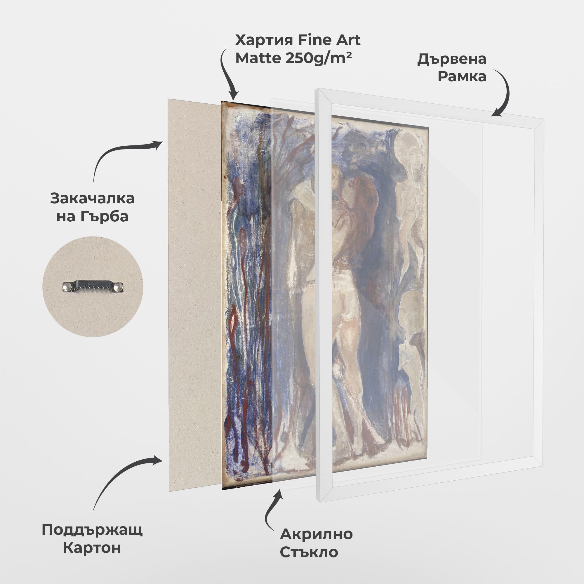 Рамкиран постер Death And Life mockup 1