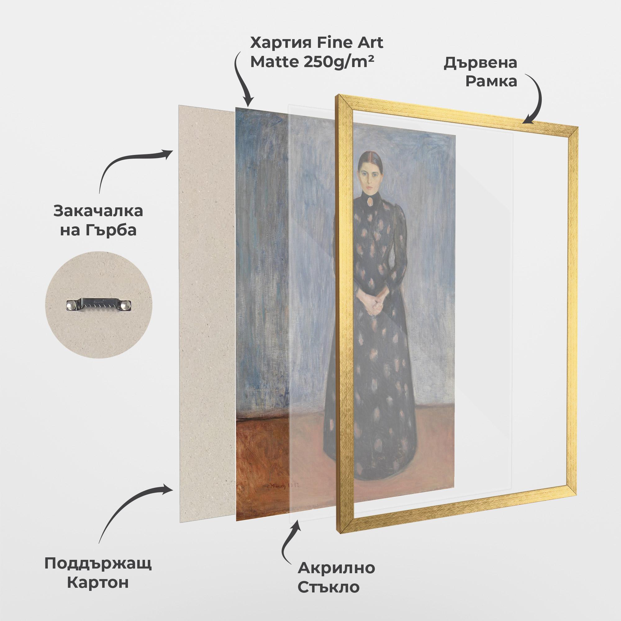 Рамкиран постер Inger In Black mockup 1