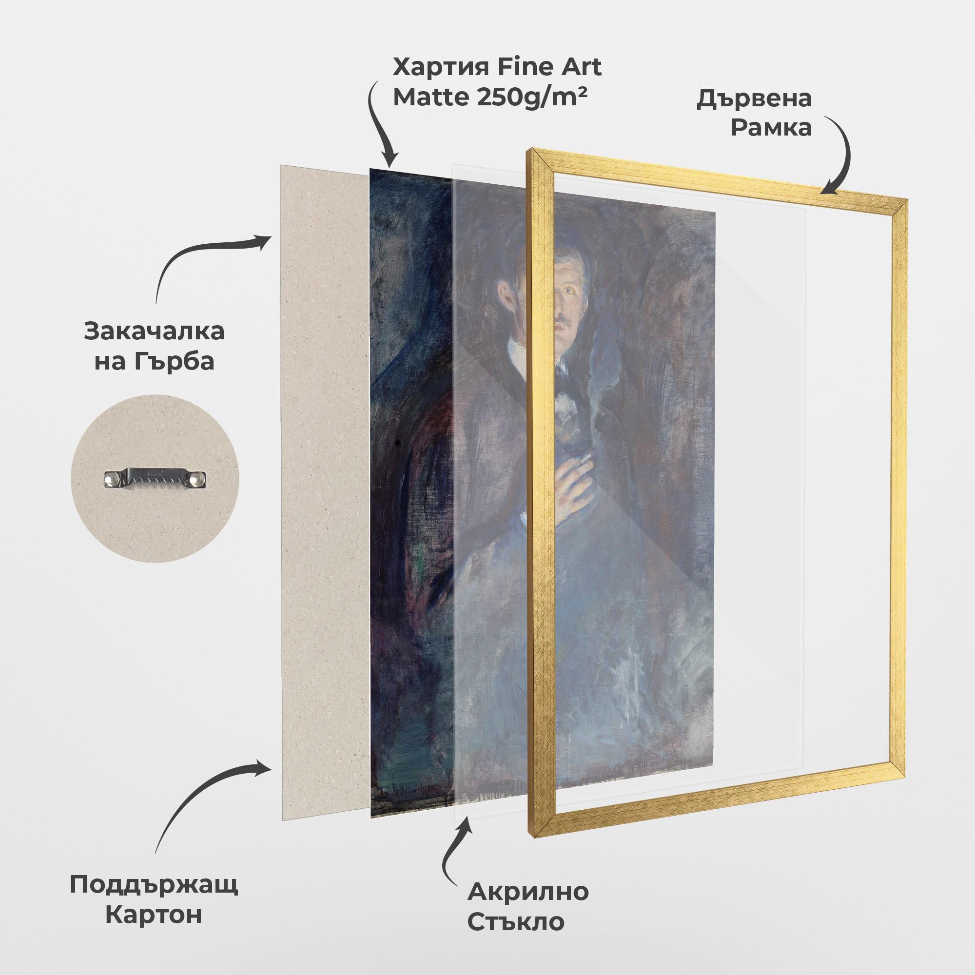 Рамкиран постер Self Burning Cigarette mockup 1