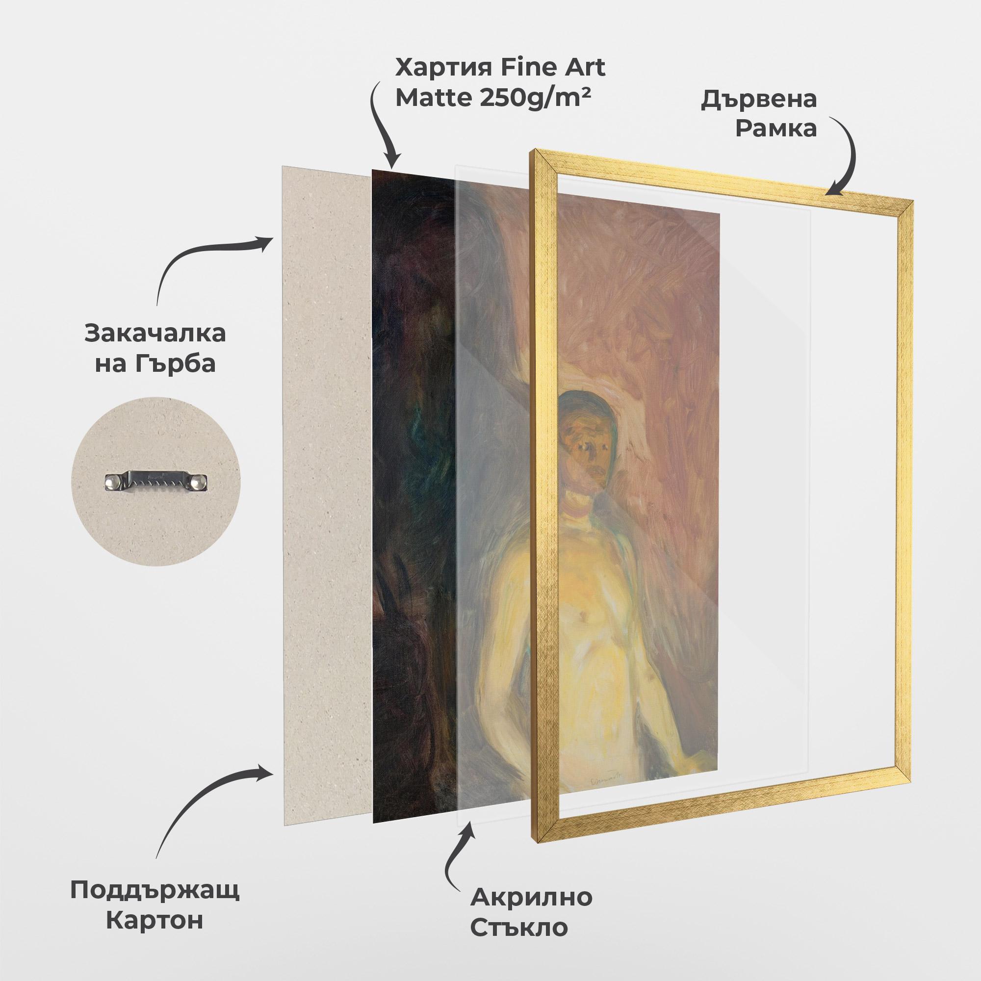 Рамкиран постер Self Portrait Hell mockup 1