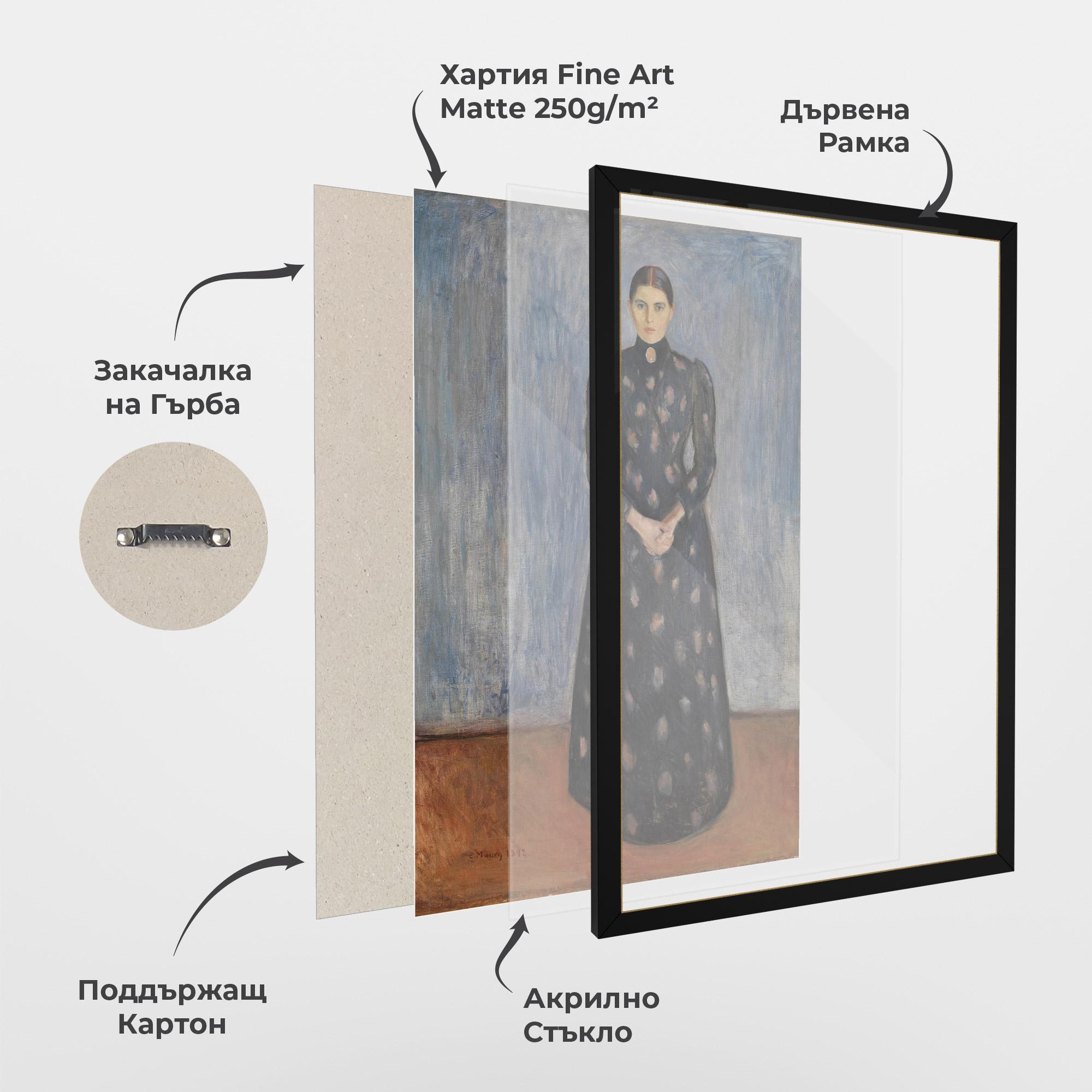 Рамкиран постер Inger In Black mockup 1